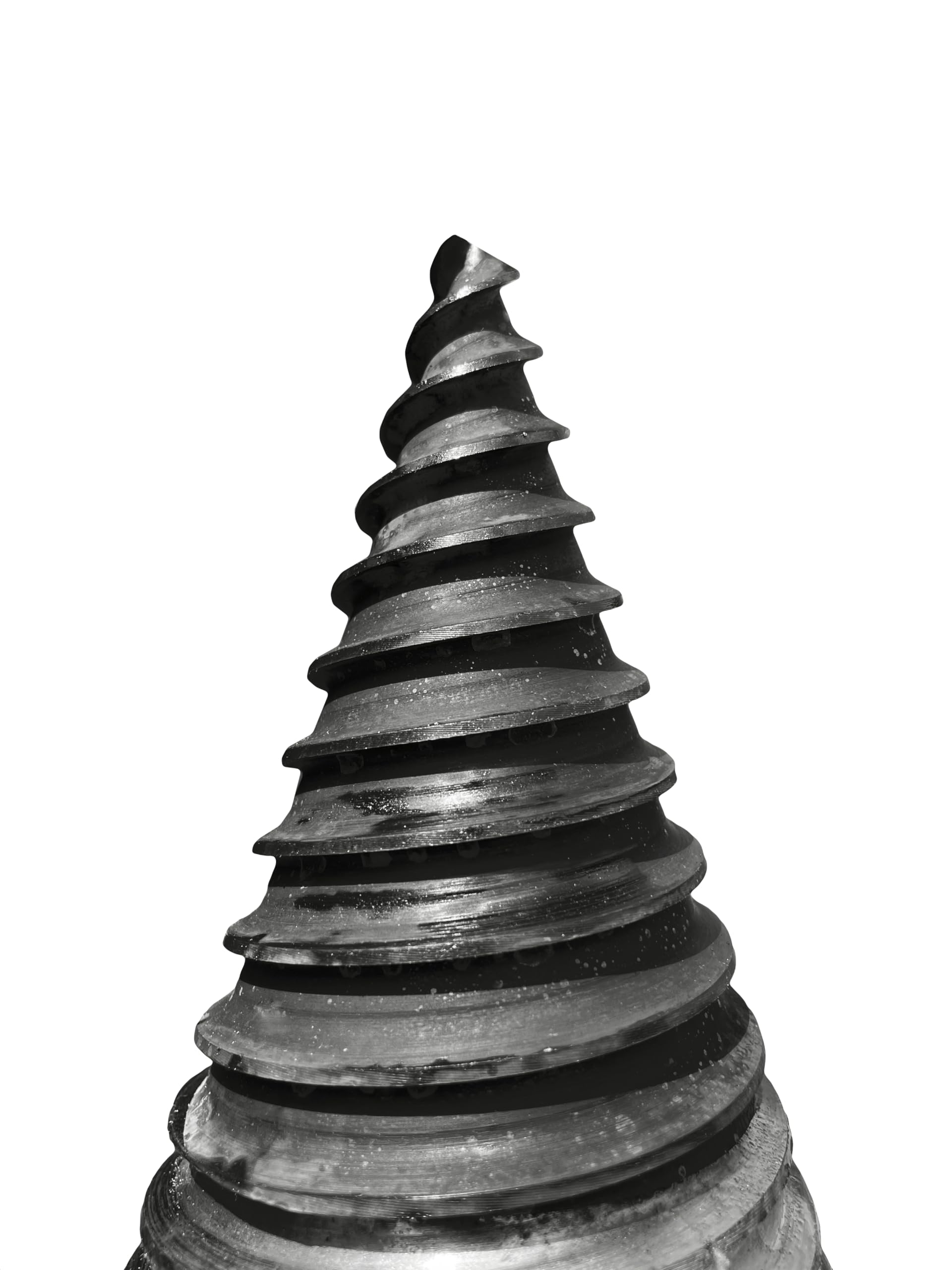 Fendeur conique de 250 mm de diamètre pour foret de terre – Arbre de 65 mm, filetage double avec pas de 24 mm