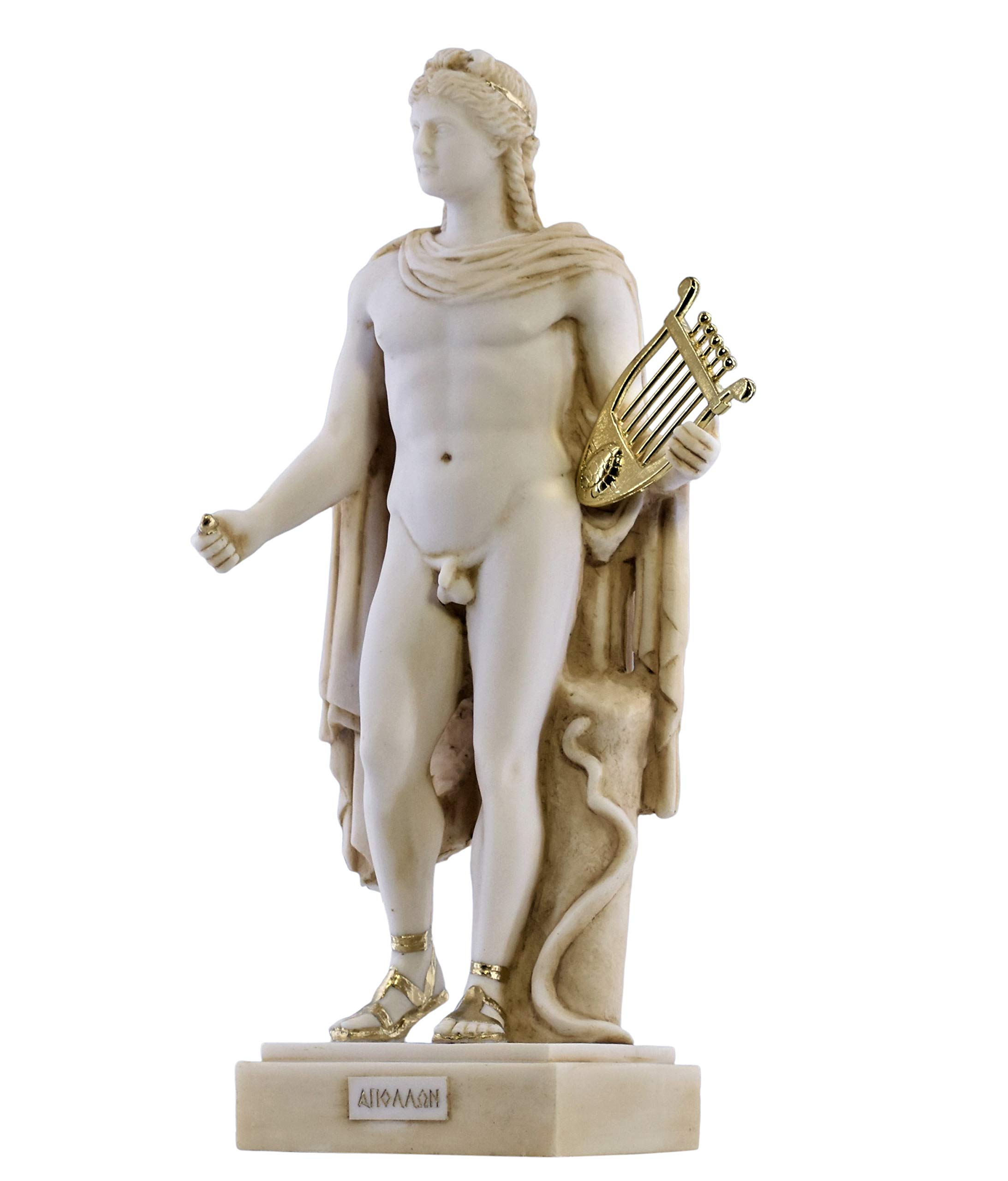 God Apollo Phoebus Accademia Greco Romano Statua Scultura in marmo