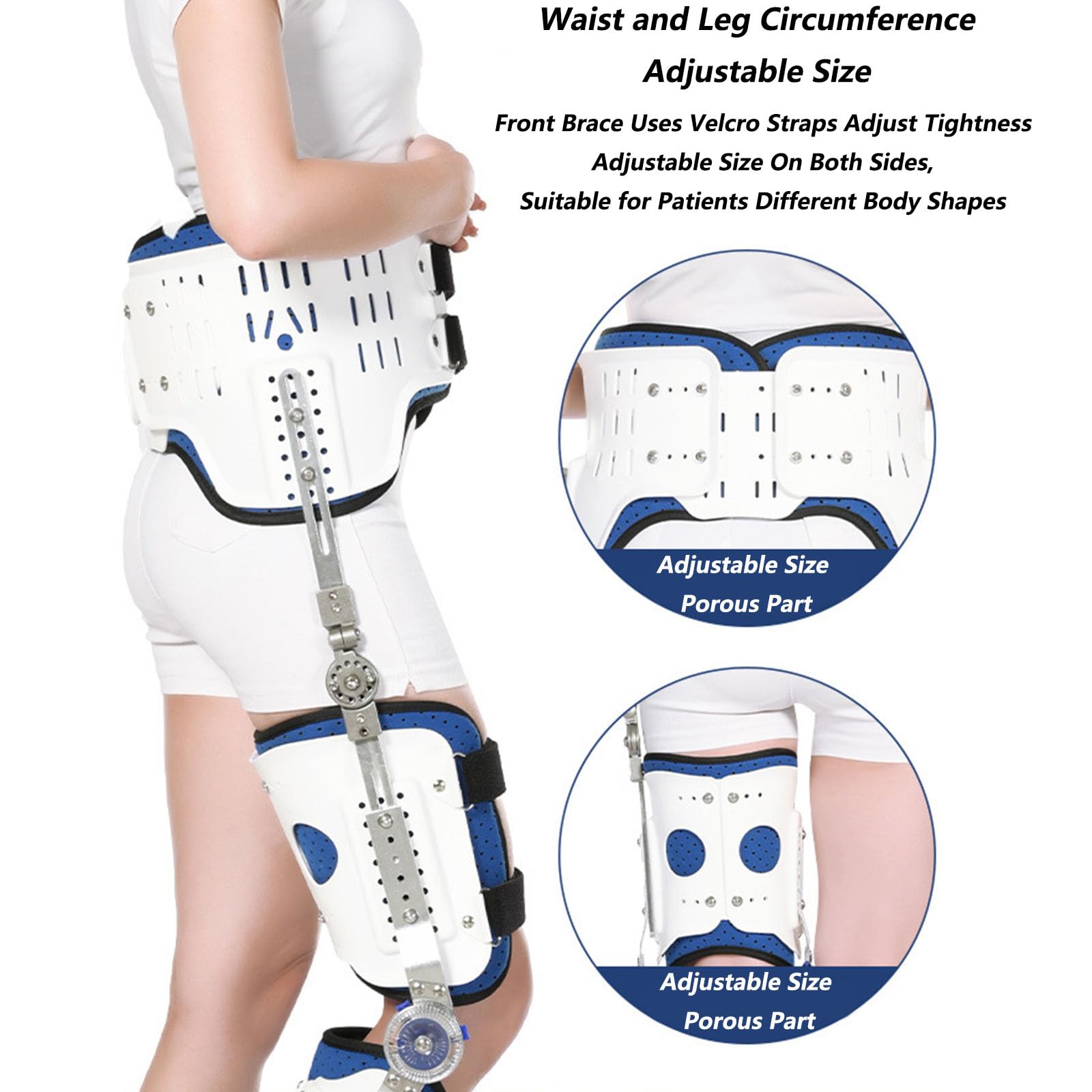 Ortopedyczny Stabilizator Stawu Biodrowego, Regulowany, Zawiasowy Stabilizator Stawu Biodrowego, Stabilizator Stawu Kolanowego I Kostki, Wytrzymały Stabilizator Stawu Biodrowego I Kostki, Sprzęt Do R
