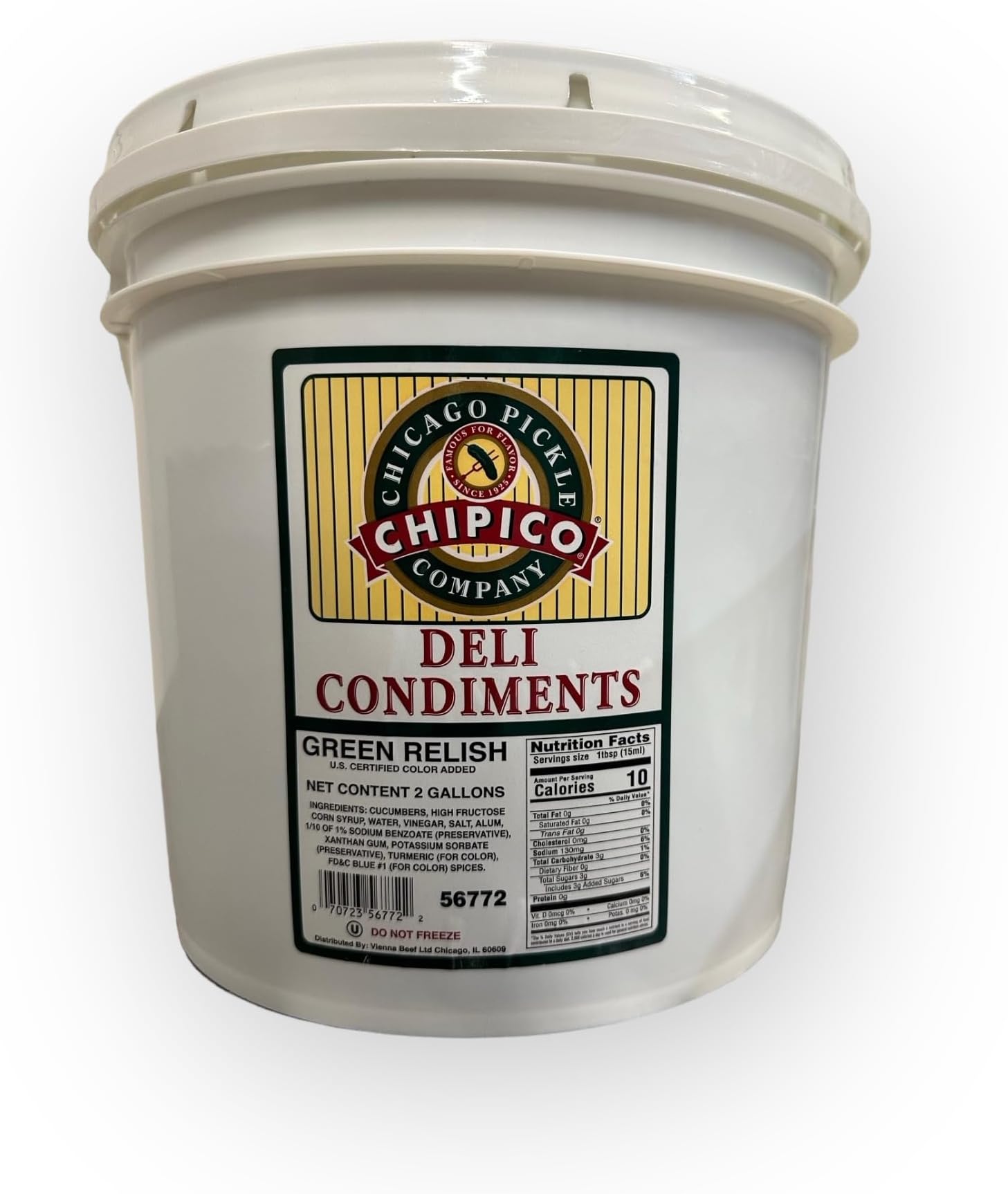 Vienna® Beef Chipico Chicago Style Green Relish (2 Gallon)