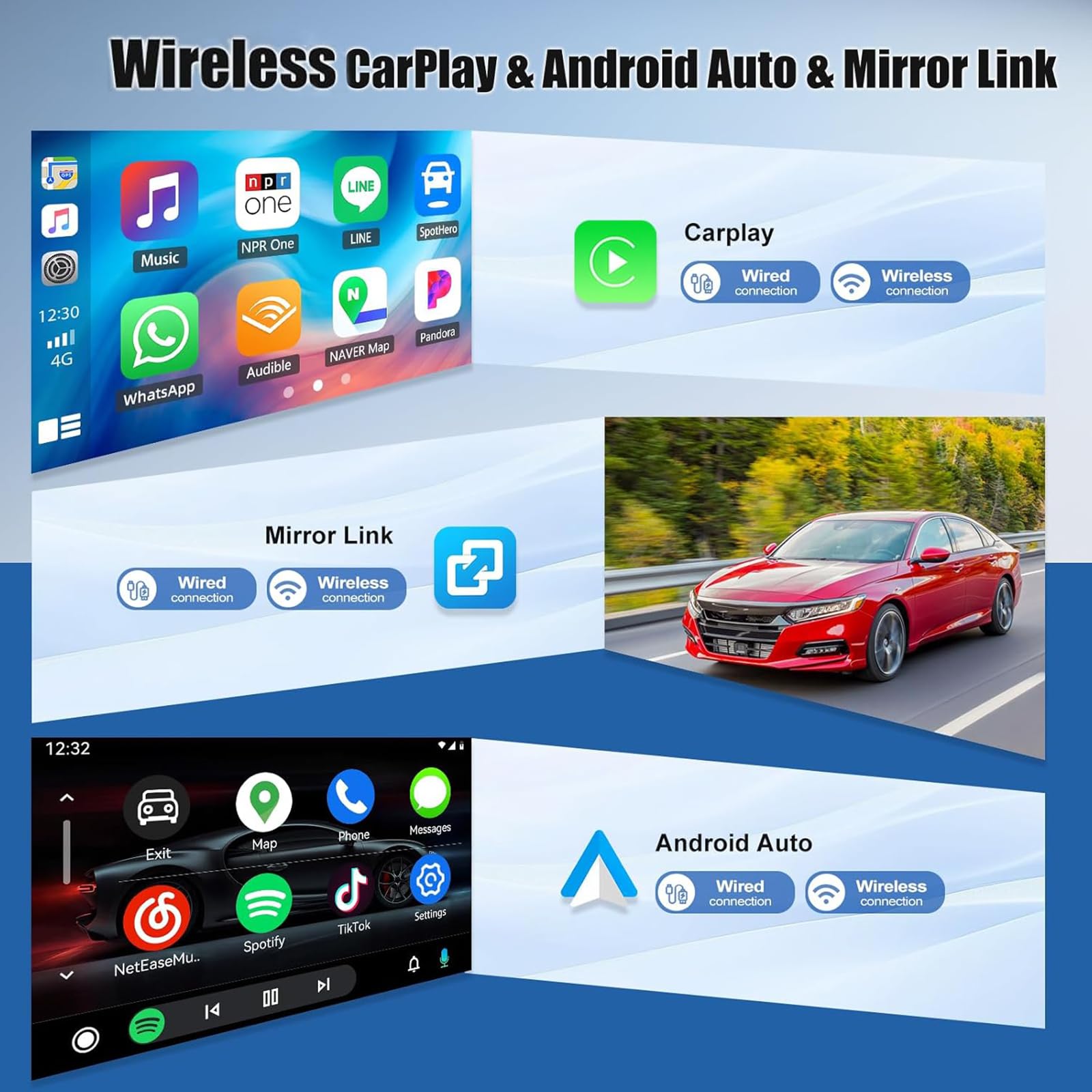 Autoradio Android 15 per Dodge RAM Promaster Cargo Van 2022-2024 | Unità principale touch screen da 9"Wireless CarPlay Navigazione GPS automatica Android Bluetooth WiFi 5G SWC Telecamera