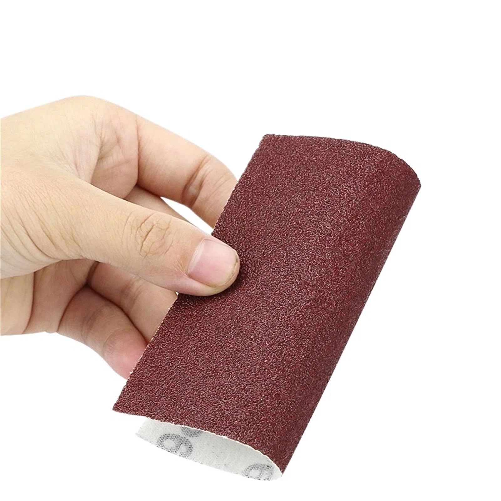 20 piezas de papel abrasivo de 110 x 100 mm de lijado de 110 x 100 mm, arena de flocado para pulidora neumática de carpintería. Grano 60-1000 (1 disco de molienda)