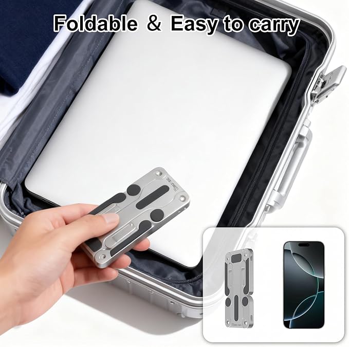 Soporte para portátil ajustable y plegable de aluminio miniatura 5