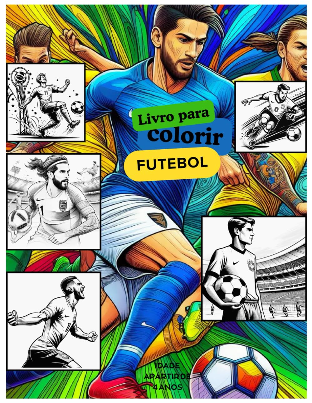 Livro para colorir FUTEBOL