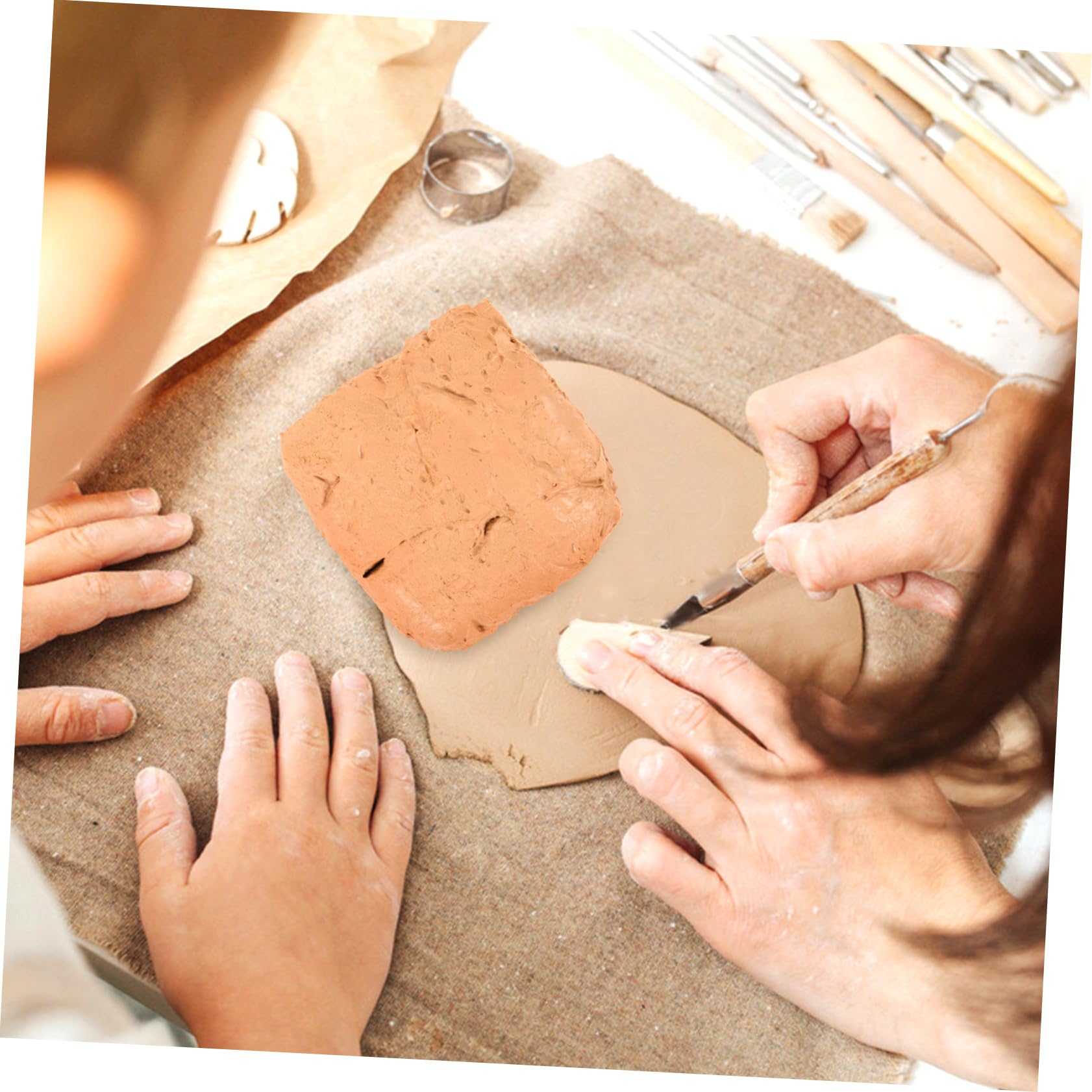 Arcilla para Modelar 6 Piezas Abs Beige para Manualidades | Secado al Aire, 200g por Bolsa, Textura Suave y Firme, para Bricolaje y Principiantes en Modelado