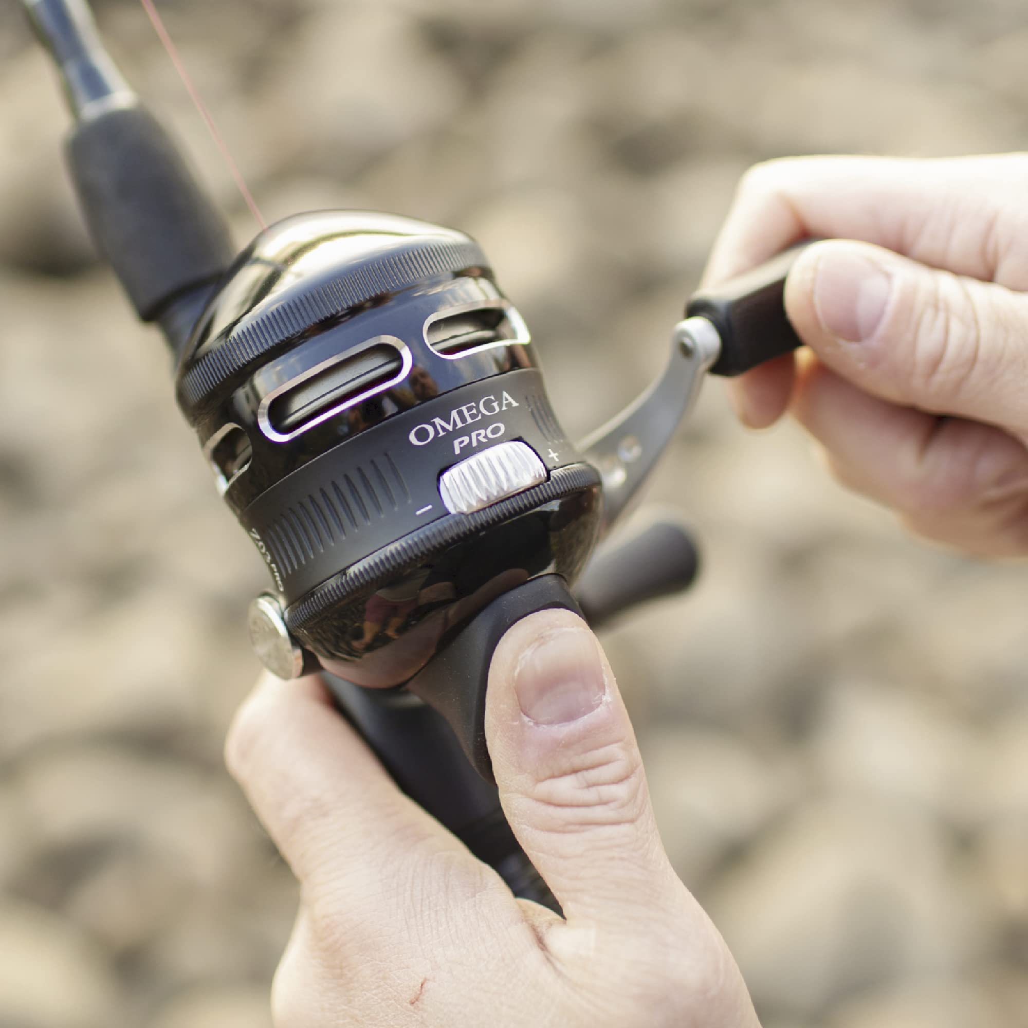 Buy Zebco Omega Pro Spincast Reel and Fishing Rod Combo, IM6 Graphite