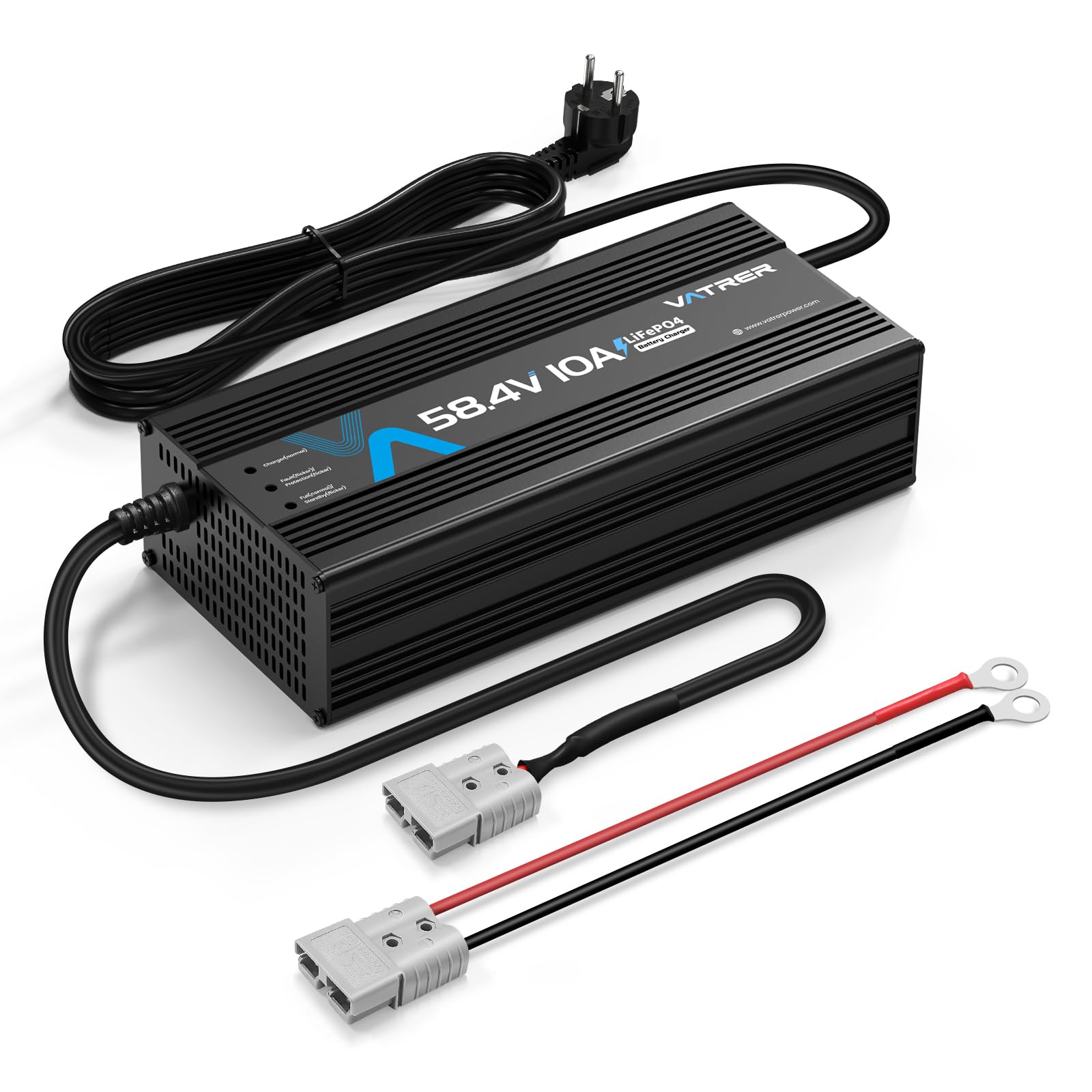 VATRER POWER 58,4V 10A LiFePO4 Ladegerät für 51,2V/48V Batterien