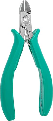 Excelta Cortadores semiempotrados de cabeza ovalada mediana 7140E, línea Lazer, acero para herramientas de carbono, corte de alambre suave de hasta