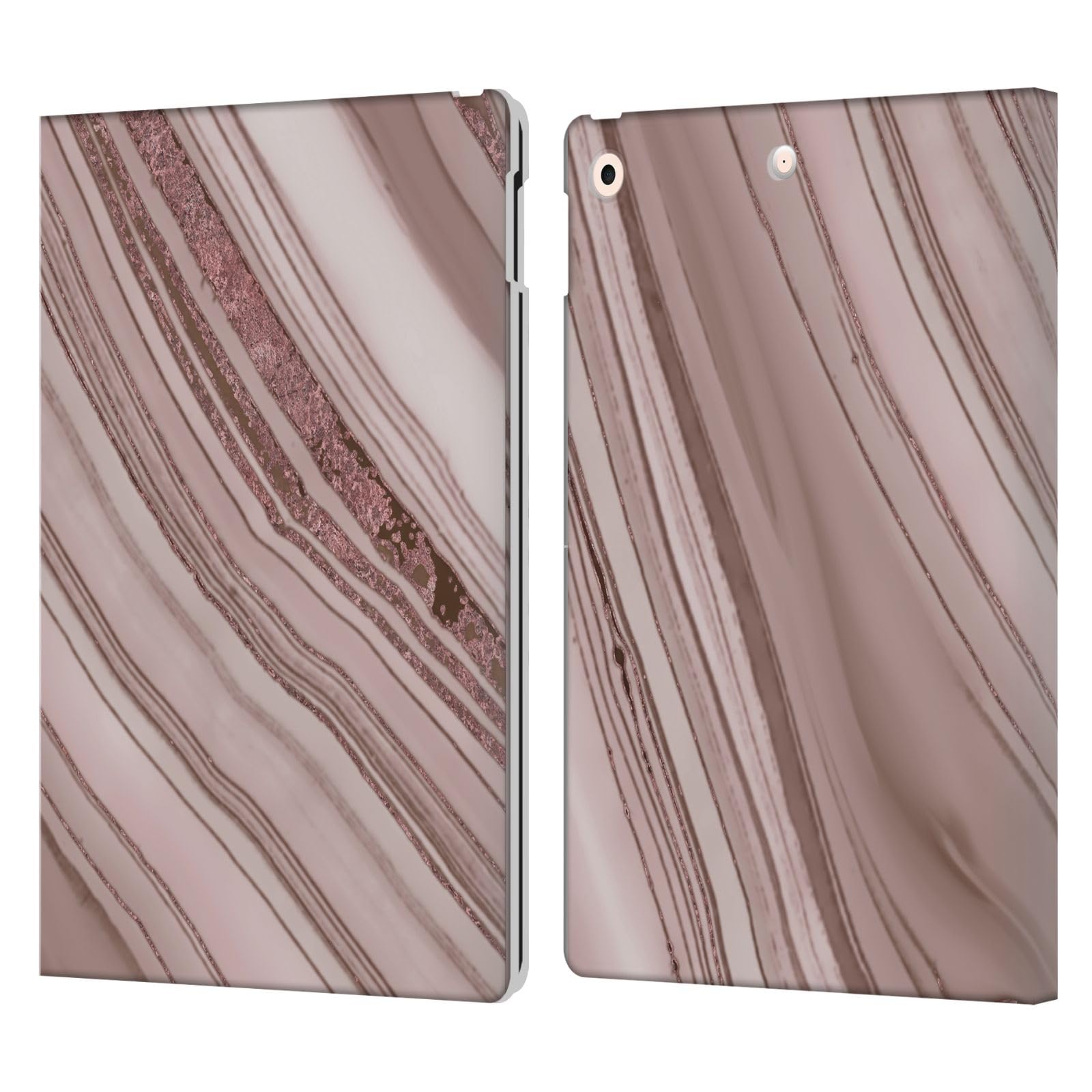 Protection Cuir iPad 10.2 LebensArt Rose Pâle Bétons Antichoc - 8