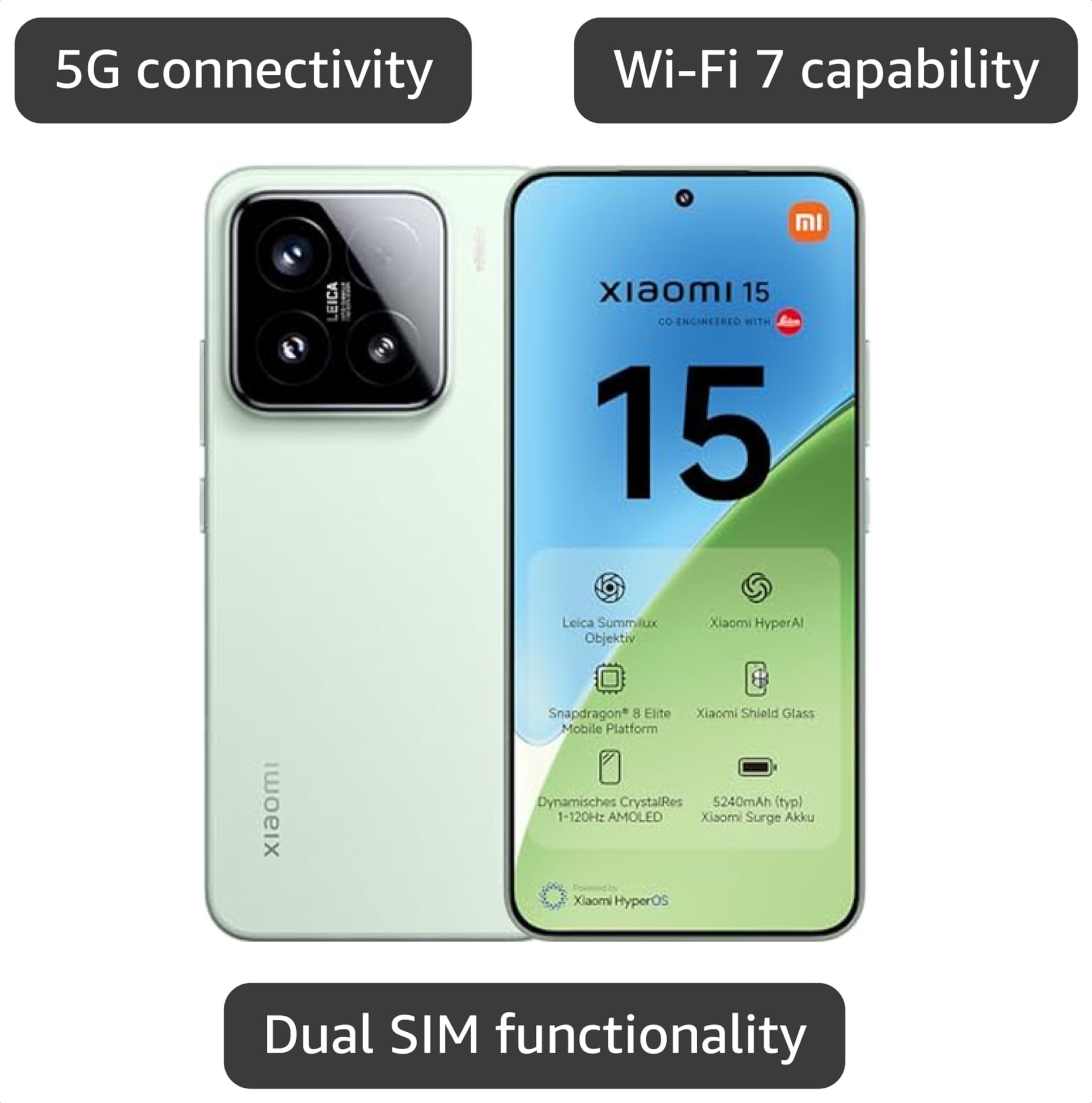 Amazon.com: XIAOMI 15 5G Ai (for Tmobile Mint Tello & Global