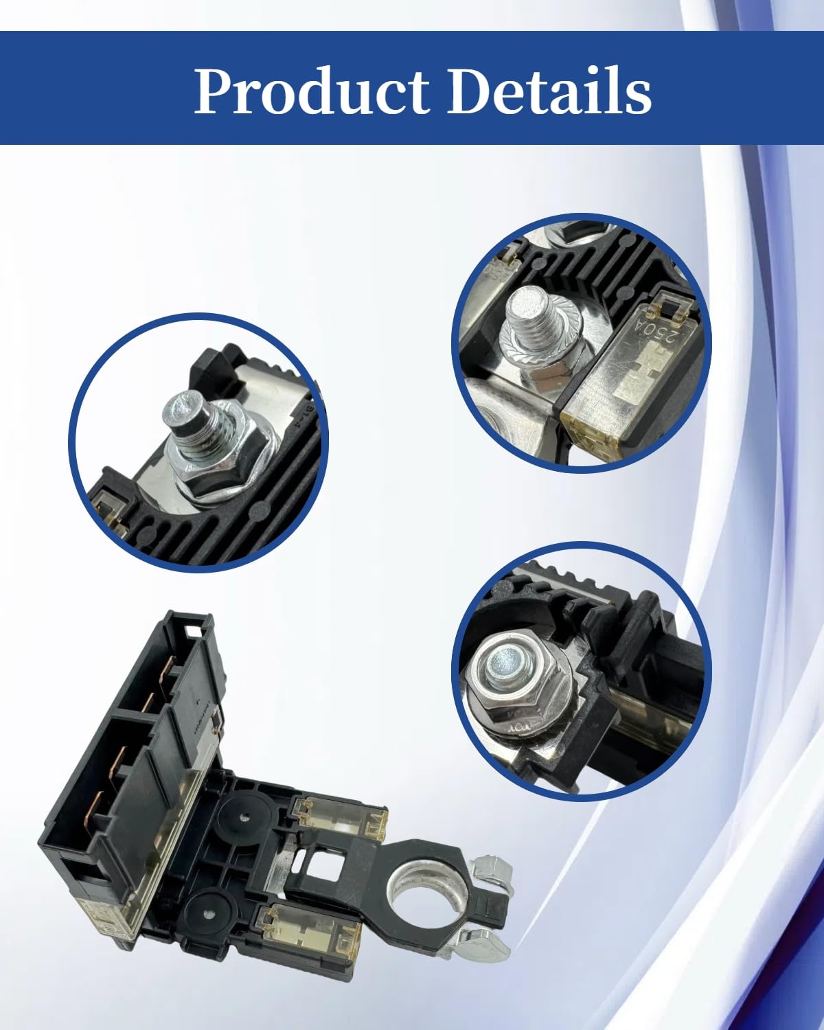 24380-89914 Fusible Fuse Link Battery Fuse with Positive Battery Terminal Fit for Armada Frontier Pathfinder Xterra QX56 QX80 - Alternator Starter Replace 2438089914