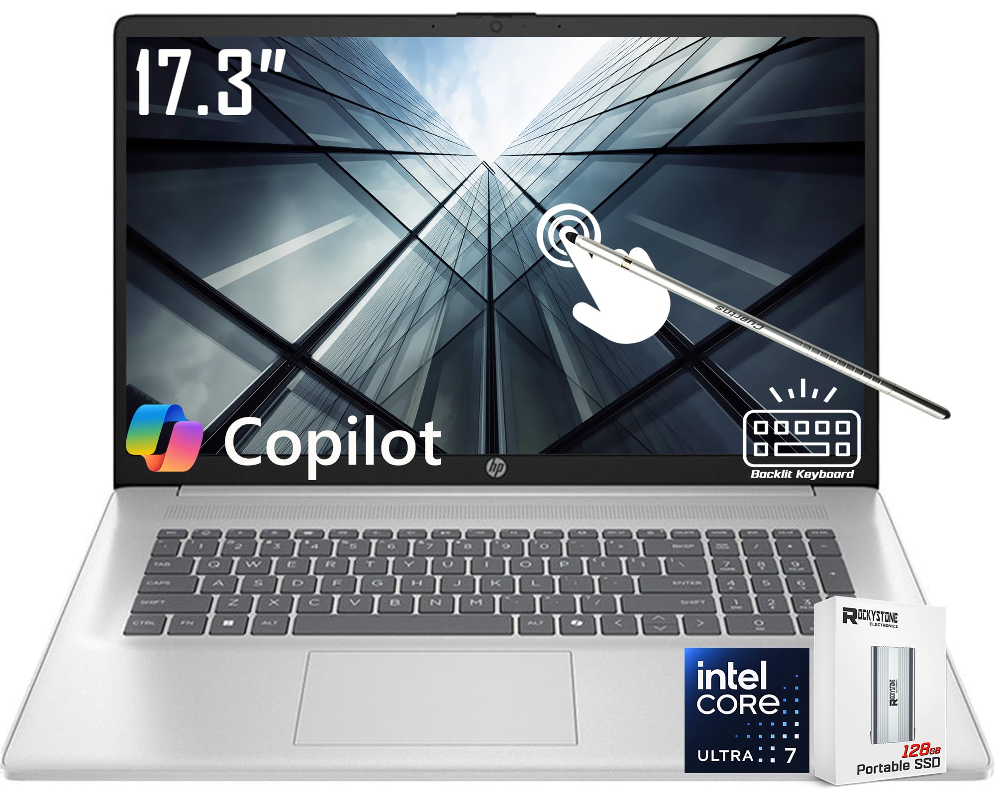 Amazon.com: HP 17.3 inch Touchscreen Laptop, HD+ BrightView