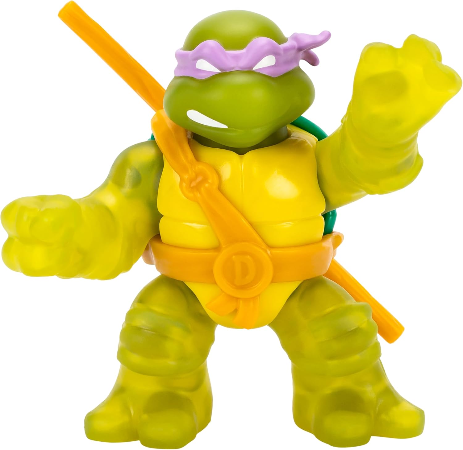 Heroes of Goo Jit Zu Teenage Mutant Ninja Turtles | Turtle Power Team Up 2-Pack | Super Squishy | Super Stretchy Toy Figures | Donatello and Michelangelo | Stretches Up to 3X Their Size