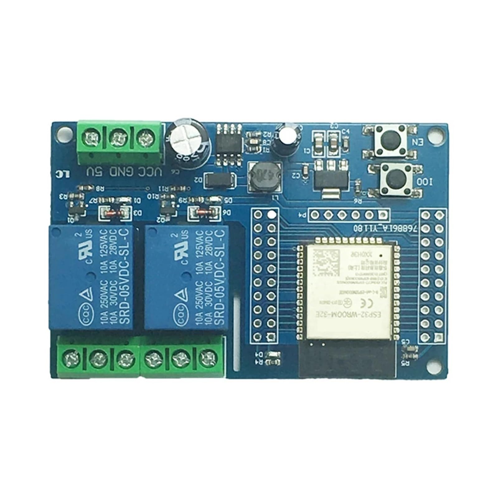 Module de relais WiFi ESP32-WROOM 2 canaux 5V : résoud vos problèmes de contrôle à distance DC5-60V