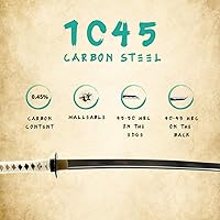 Vista 3 de HMS Espada samurai wakizashi japonesa, Warrior Tsuba, acero al carbono 1045, forjado a mano templado por calor, espiga completa, afilada