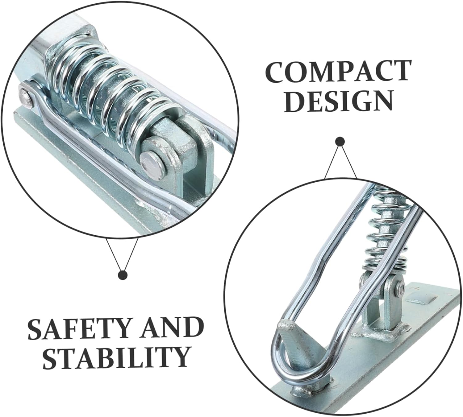 Heavy Duty Carbon Steel Spring Hasp Hitch Lock Trailer Hinge Replacement for Trucks Trailers and Carts Locking Coupler Pin for Secure Transport