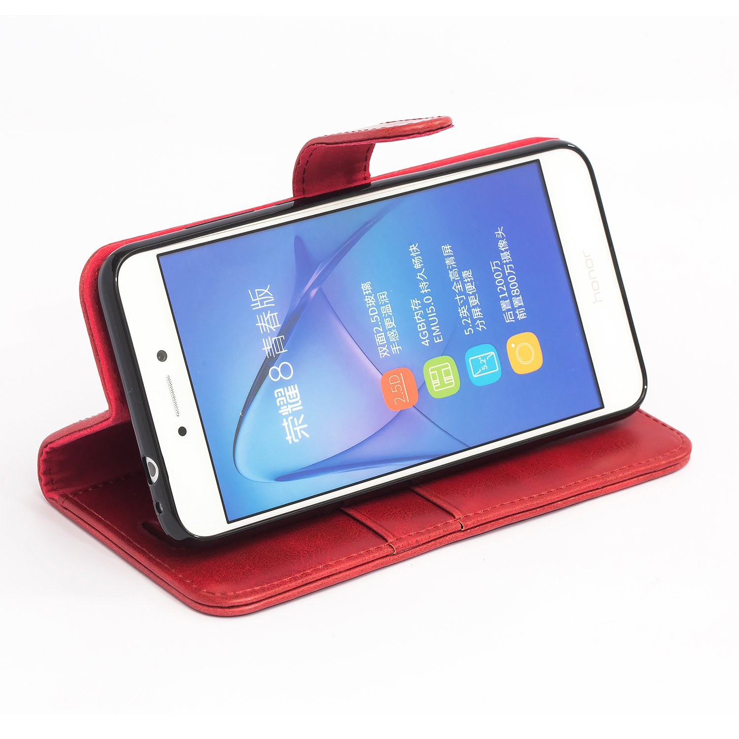 VoiceMe Housse Étui Pour Huawei P8 Lite 2017, PU Cuir Et TPU Doux Beau Motif Portefeuille