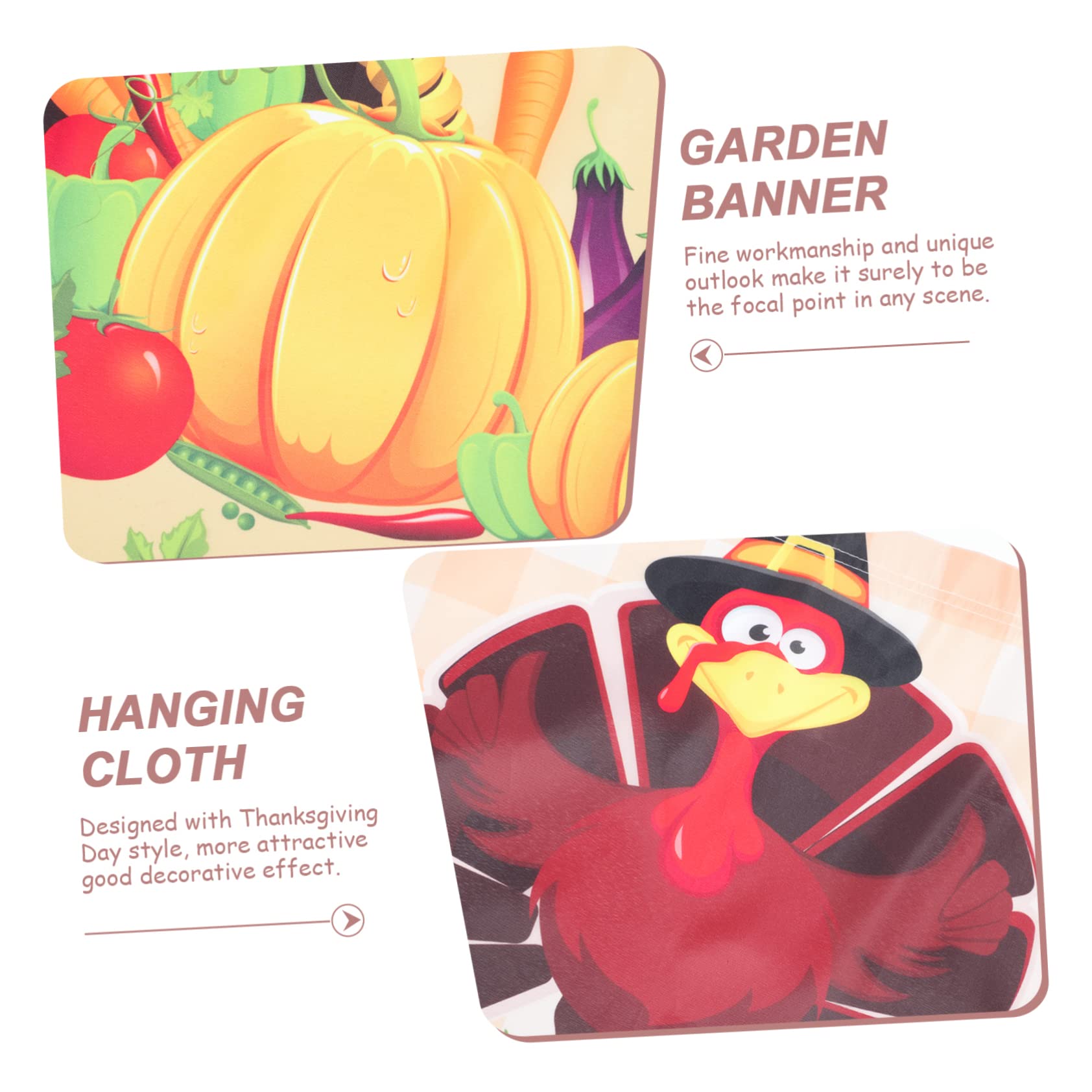 TOYANDONA 5 Sätze Herbst Gartenflaggen Dekoflaggen Für Außenbereich Für Terrasse Und Garten Hochwertige Polyester Flags Für Erntedankfest Dekoration 2 Stück * 5