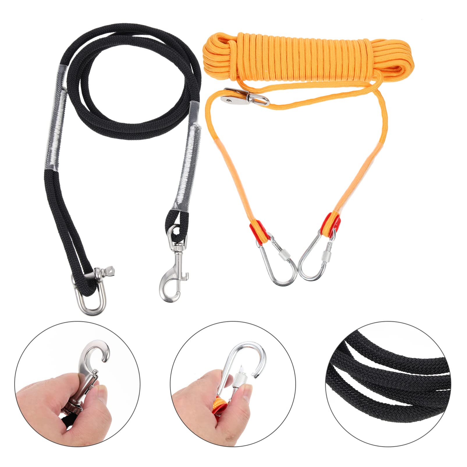 Luxshiny Cable para Perros De Camping Equipo para Acampar Perros Cable De Sujeción para Mascotas Al Aire para Correr Parques