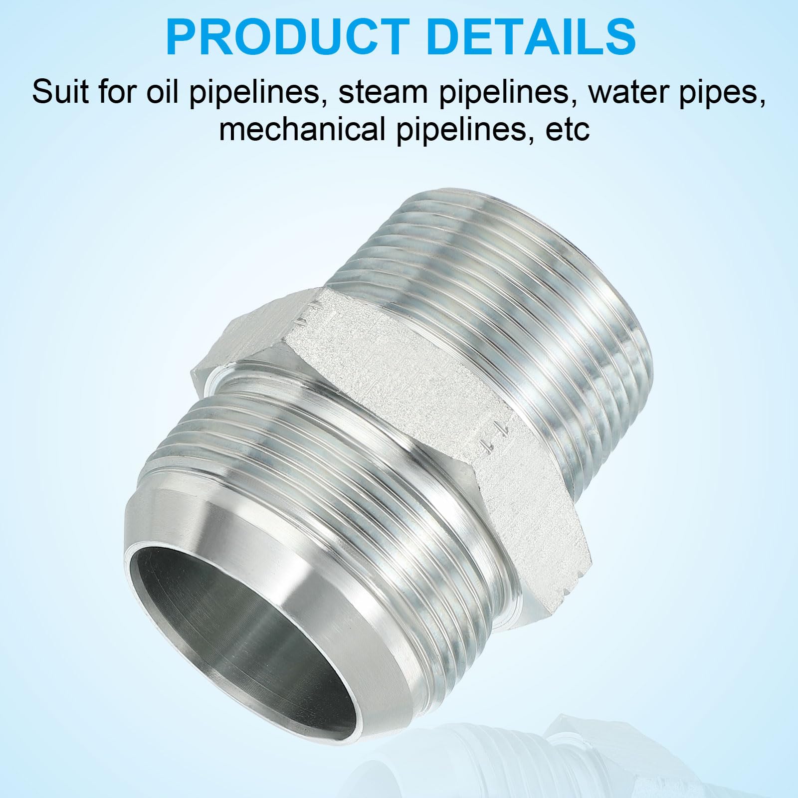 PATIKIL Connecteursmamelon Réducteur Hexagonal Adaptateurtuyau 3/4