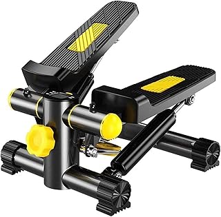 Up-Down Stepper Indoor Mini Steppers For Exercise Fitness Equipment Home Gym Step Mini Machine For Man Woman Office Workers LED Display Adjustable Resistance Black-yellow fitness step Hello
