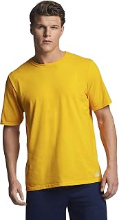 Men's Dri-Power Cotton Blend Short Sleeve T-Shirts, Moisture Wicking, Odor Protection, UPF 30+, Sizes S-4X