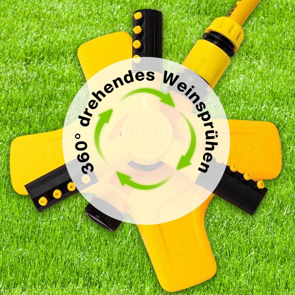 Sprinklers for Yard, Lawn Sprinkler Water Sprinkler for Lawn and Garden, 2026 New Large Area Coverage Sprinklers for Vegetable Garden Yard Lawn Backyard Flower Bed (2pcs)