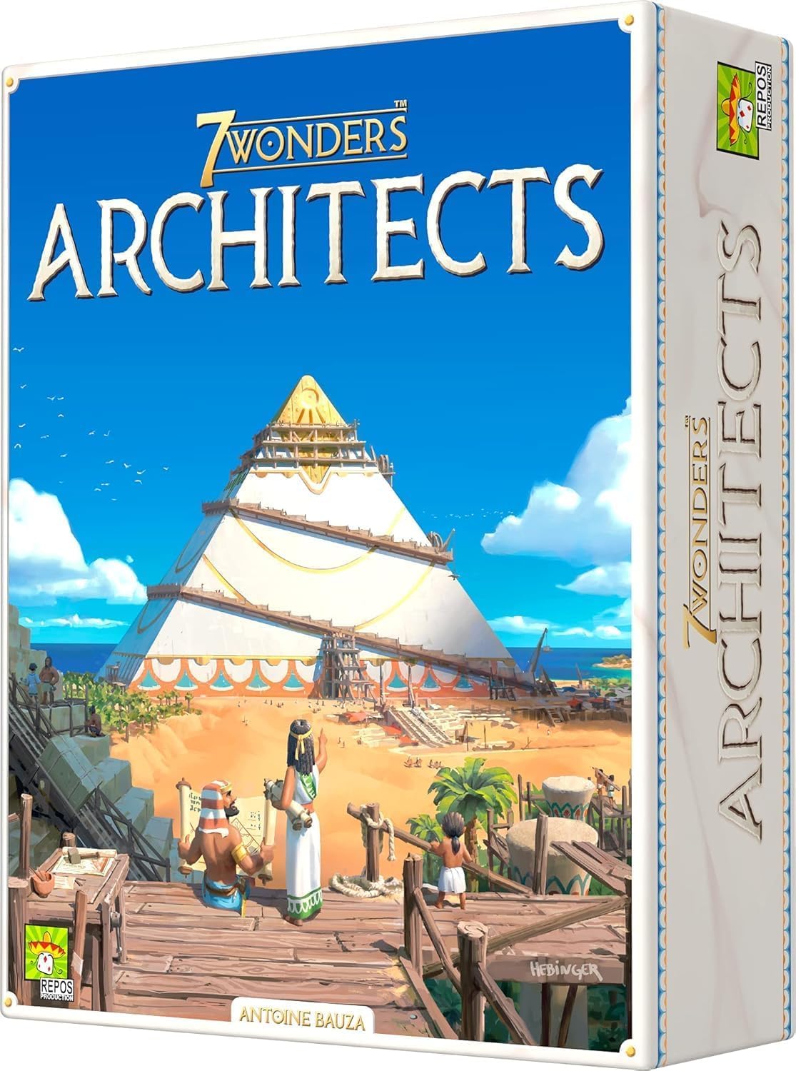 Asmodee 7 Wonders Architects - Shape History with Your Ingenious Wonders, Civilization Strategy Game for Kids and Adults, Ages 8+, 2-7 Players, 25 Minute Playtime