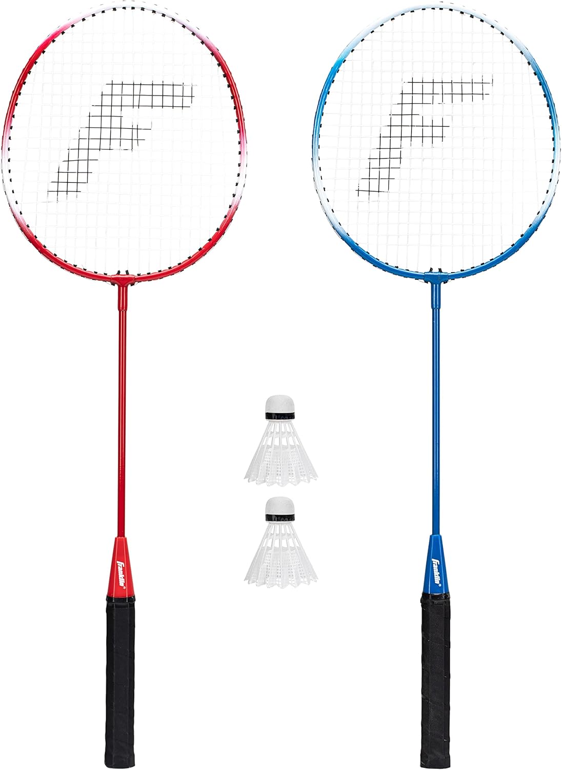 Franklin Sports Badminton Racket + Birdie Set - Replacement Badminton Equipment for Kids + Adults - 2 Player - 4 Player Badminton Racket Sets