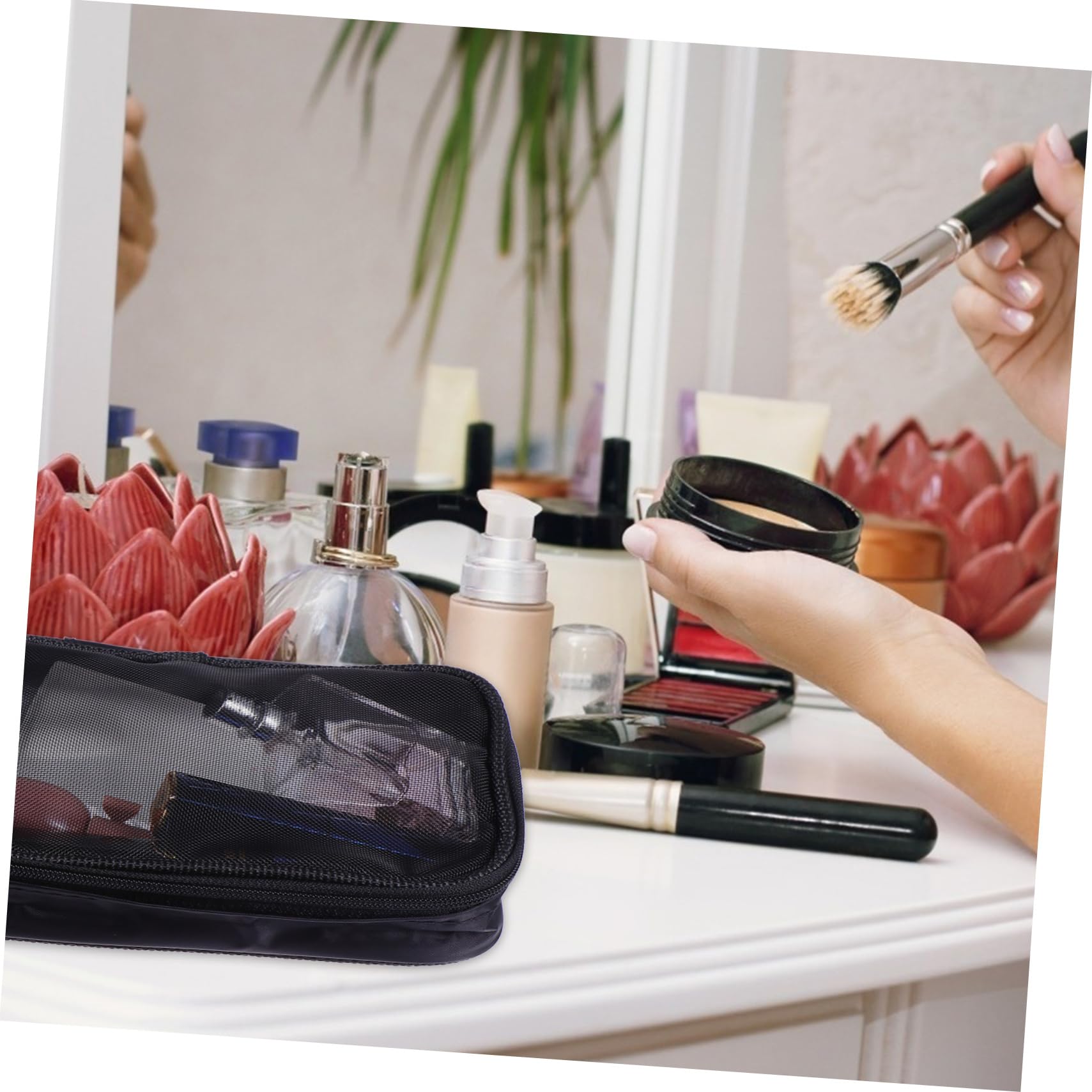 MAGICLULU 6piezas Bolsa De Cosmética De Multiusos De Neceser Portátil para Organización De Artículos De Aseo y Maquillaje para y