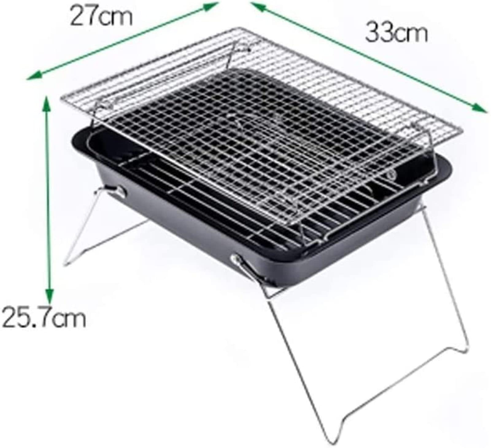 Przenośne kempingowe palenisko ze stali nierdzewnej, składane, wypalane drewnem, węglowe grille na węgiel drzewny, grill na kemping, piknik, ogród, plażę, imprezę