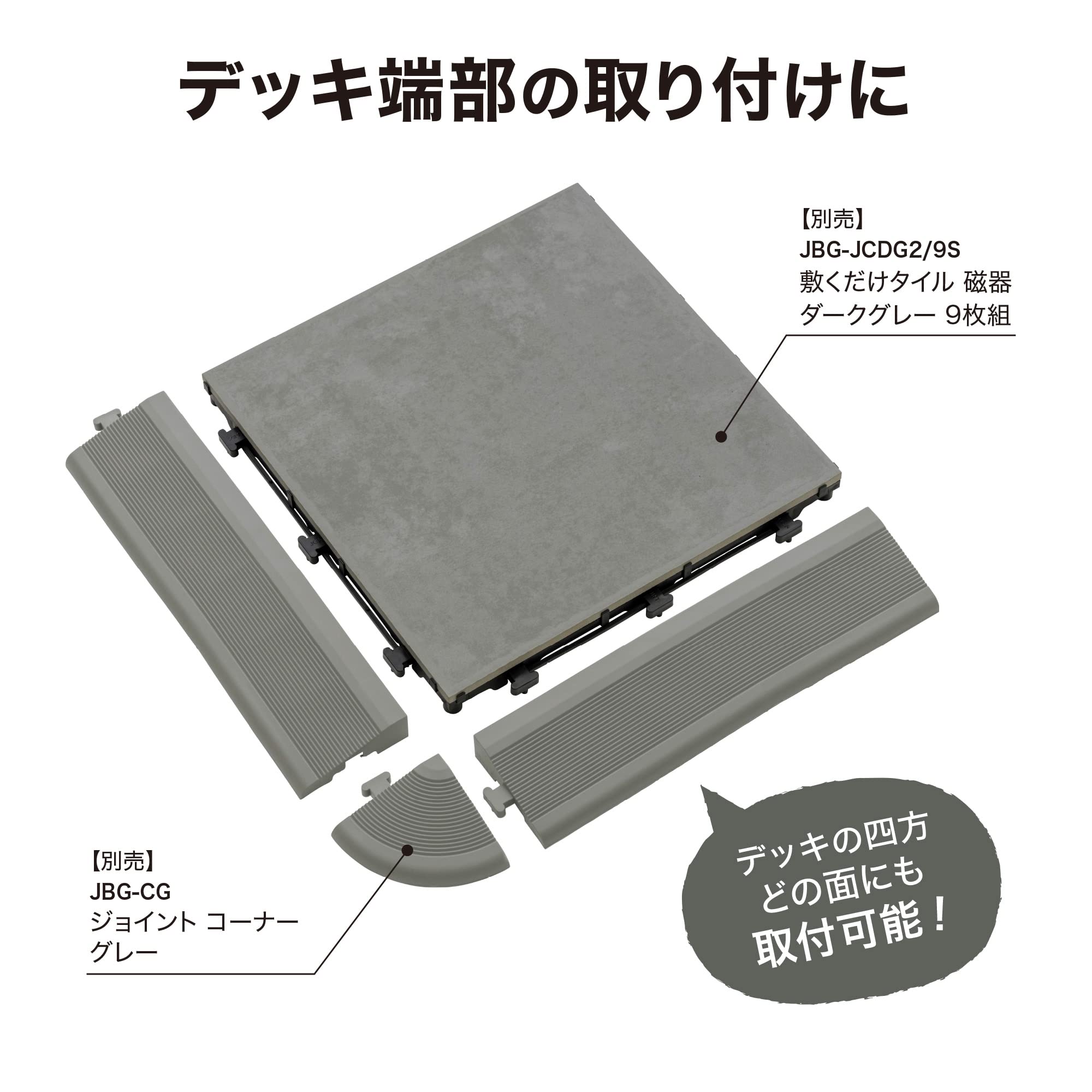 Amazon.co.jp: タカショー デッキ パーツ ジョイントデッキ エッジ