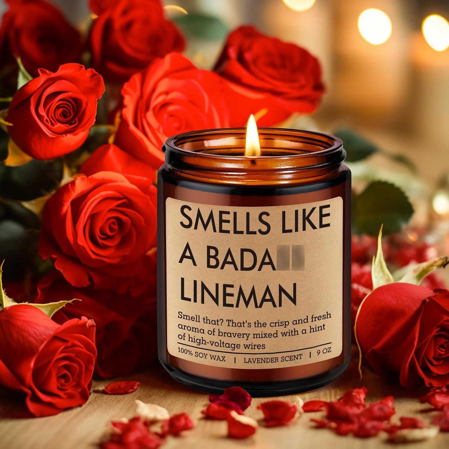 Fairy's Gift Candle Gifts for Lineman Workers Men, Electrical Lineman Gifts for Men Boyfriend Husband Dad, Cool Linemen Stuff Accessories, Funny Valentines Bday Appreciation Presents for Lineworker - Image 6