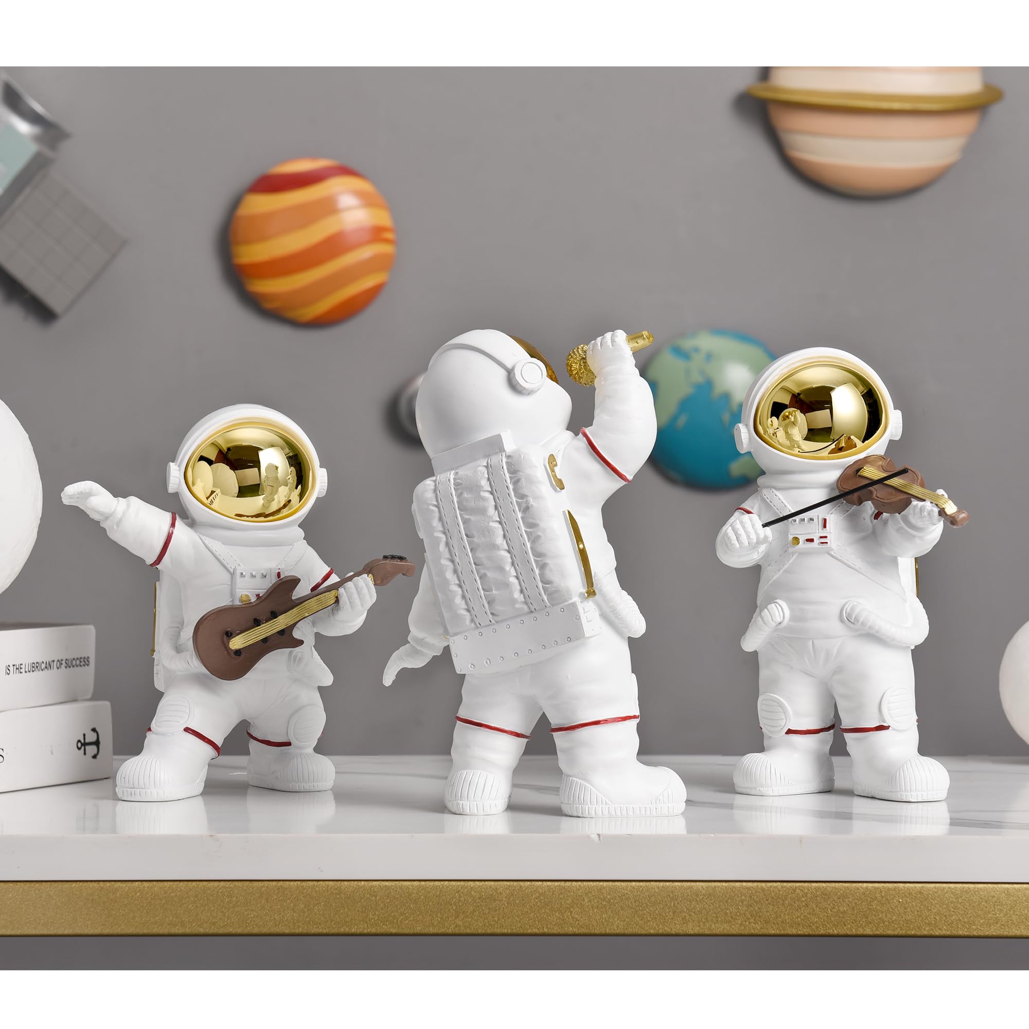 Amazon.co.jp: Kakizzy 宇宙飛行士 ミュージシャン像 彫刻 ホーム 