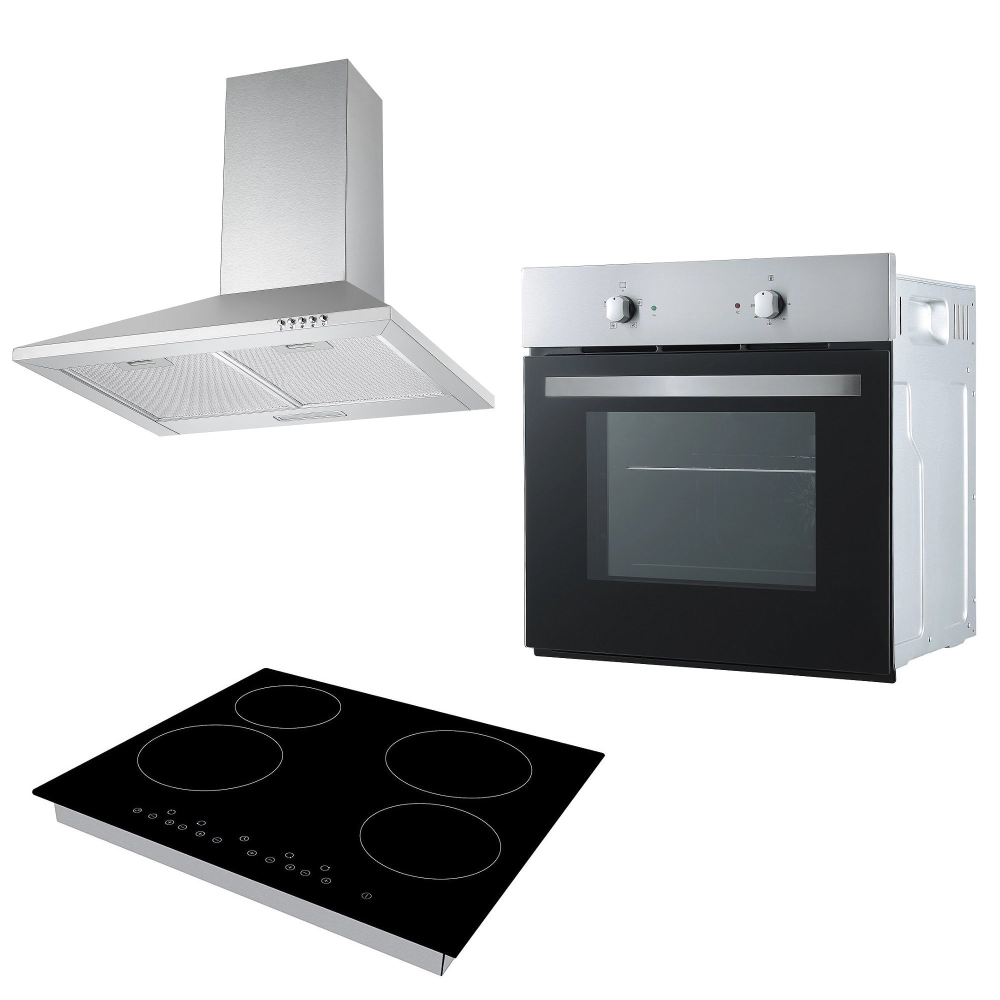 Buy Cookology Fan Forced Oven, 60cm Touch Control Ceramic Hob & Cooker