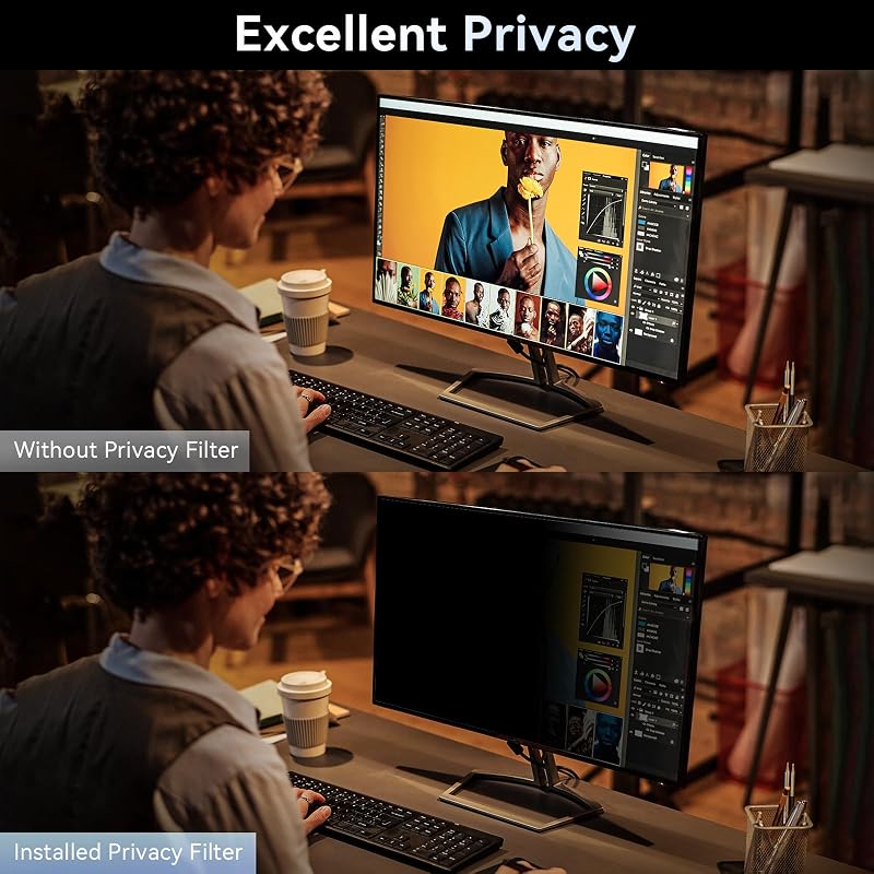 Protescreen 22 hüvelykes monitor képernyővédő fólia számítógép kijelző védelem anti-glare bevonattal