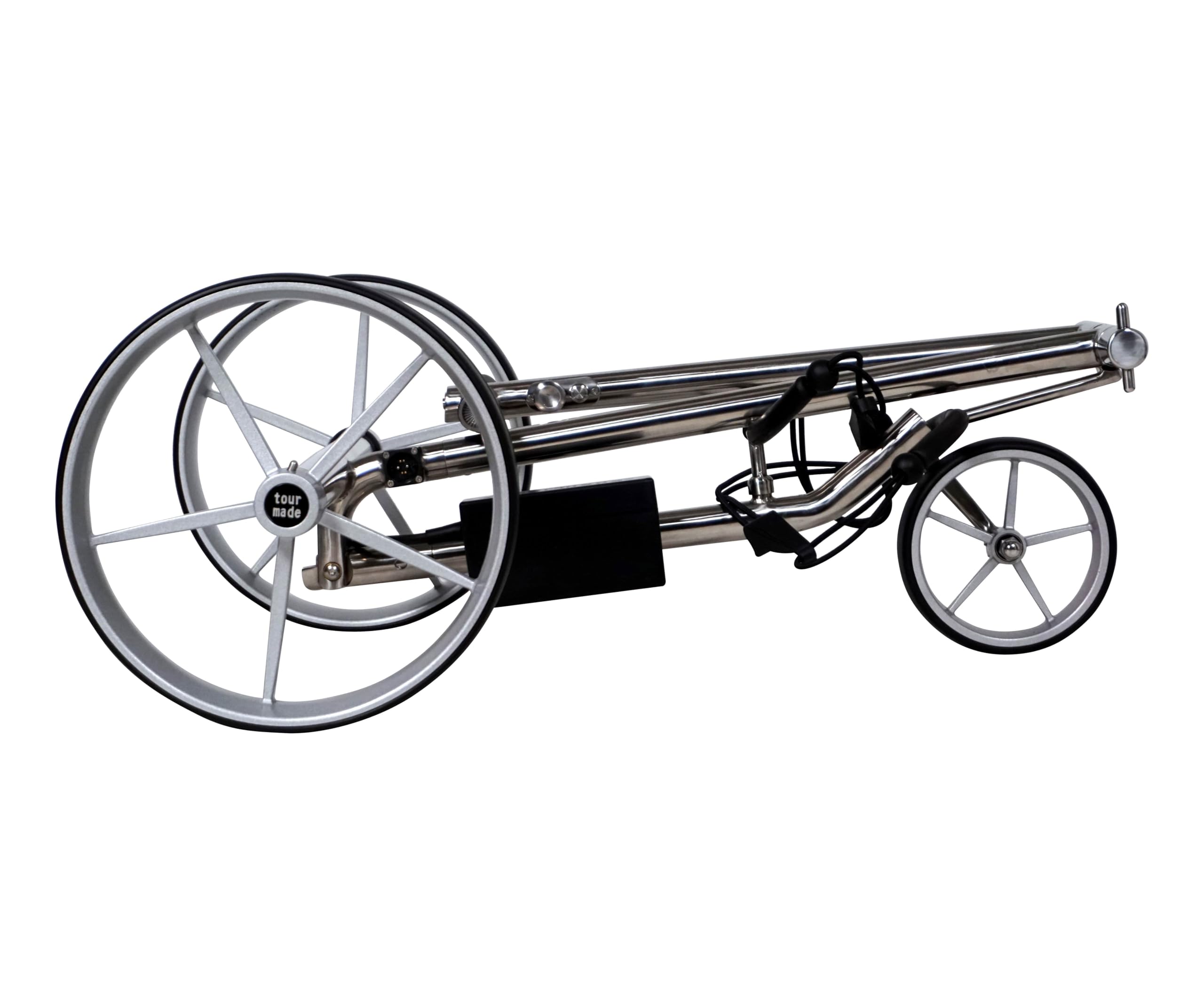 tour made Haicaddy HC9 I Golftrolley Elektrisch I Dank Parkbremse, Bergabfahrbremse & Hangausgleich pefekt für bergige Plätze I neues Modell I Deutsche Markenqualität