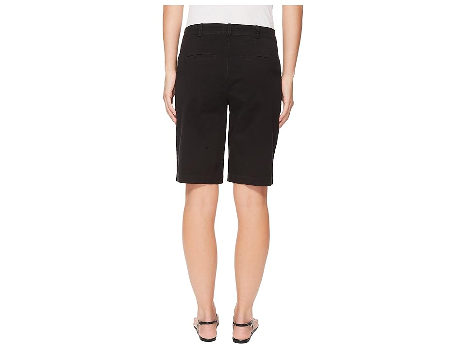 

NYDJ Bermuda Shorts Button Waist in Black (Black) Women's Shorts