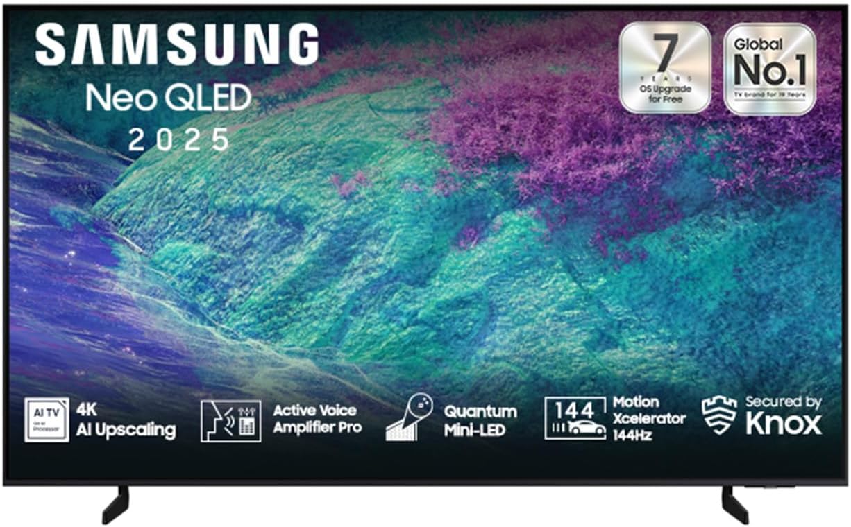 Premium Top Top Best Samsung 75 Inch Neo QLED TV, QN1EF, 4K, Mini LED, NQ4 AI Gen2 Processor, 4K AI Upscaling, 144Hz, Gaming TV, QA75QN1EFAUXSA | 2026
