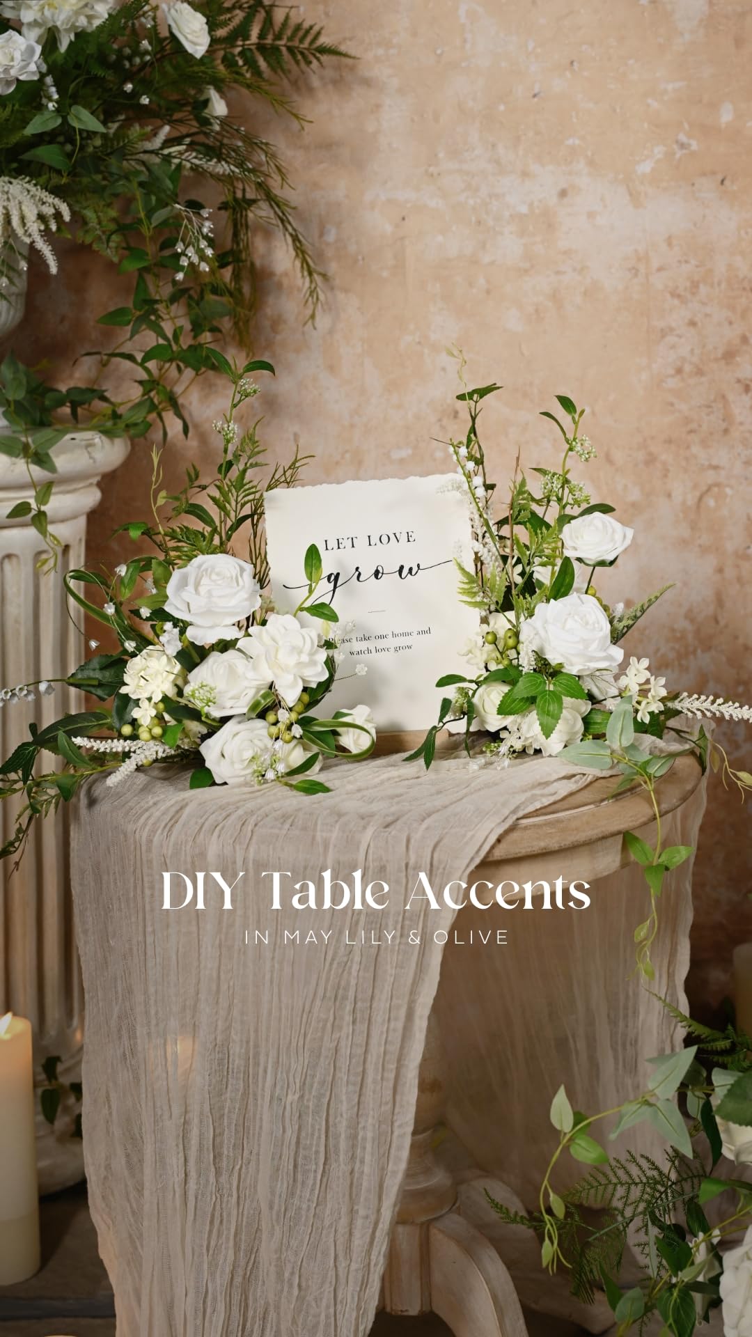 【希少品】Wedding Flowers Amazon.com: Ling's moment Artificial Flowers 50Pcs Ivory Roses