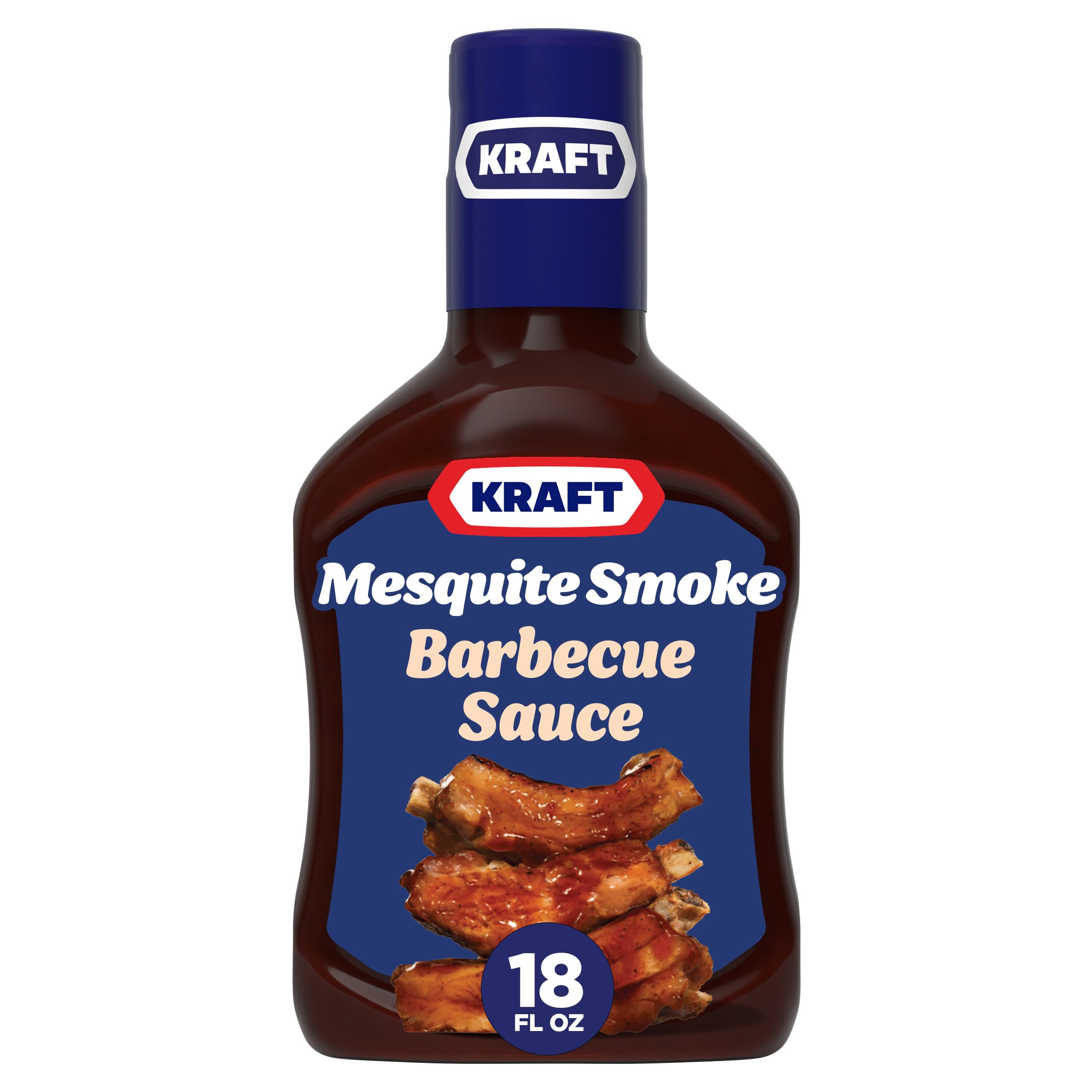 Kraft Mesquite Smoke Slow-Simmered BBQ Barbecue Sauce (18 oz Bottle)