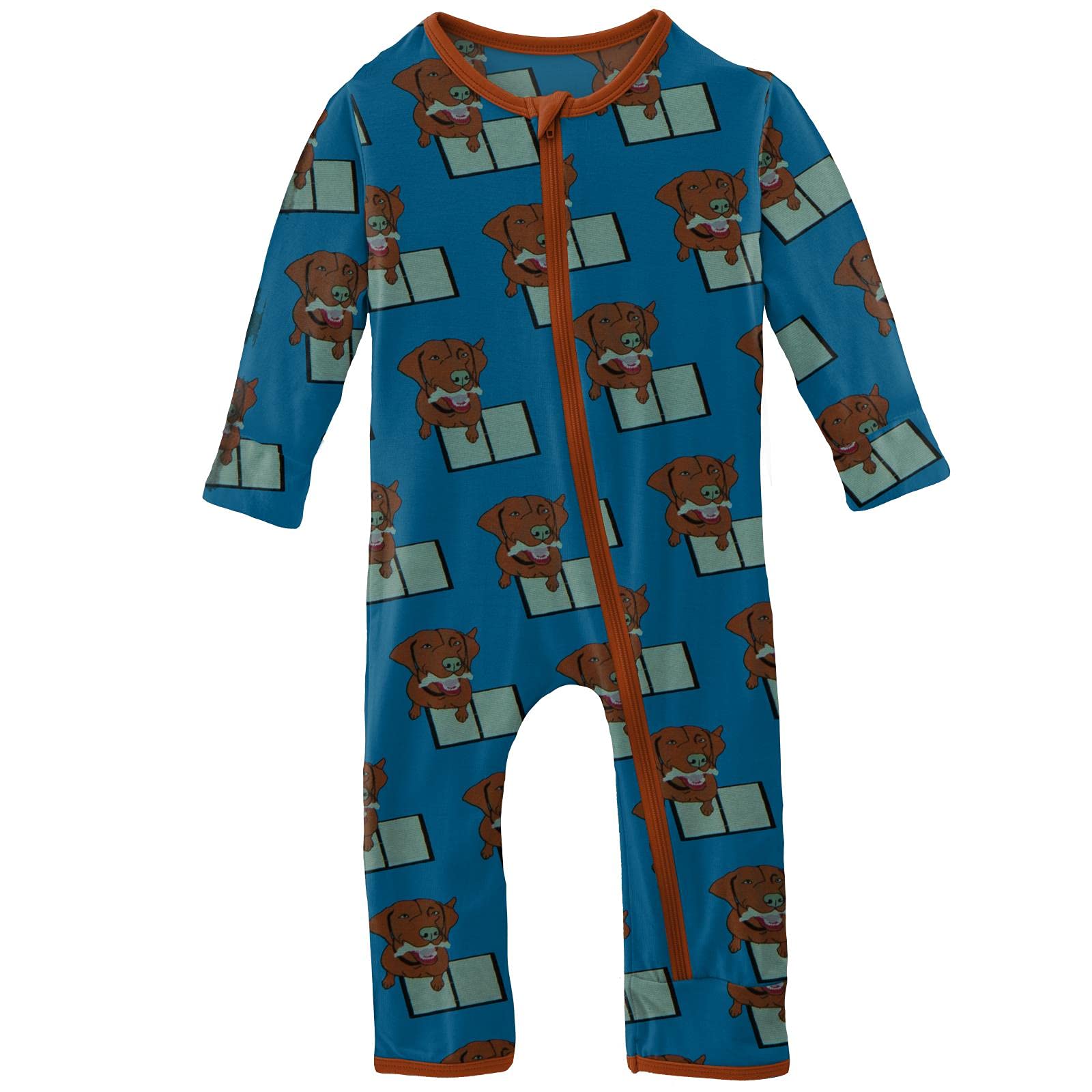 KicKee Print Coverall with Zipper, Super Soft Baby Clothes, Baby and Kid One Piece Sleepwear