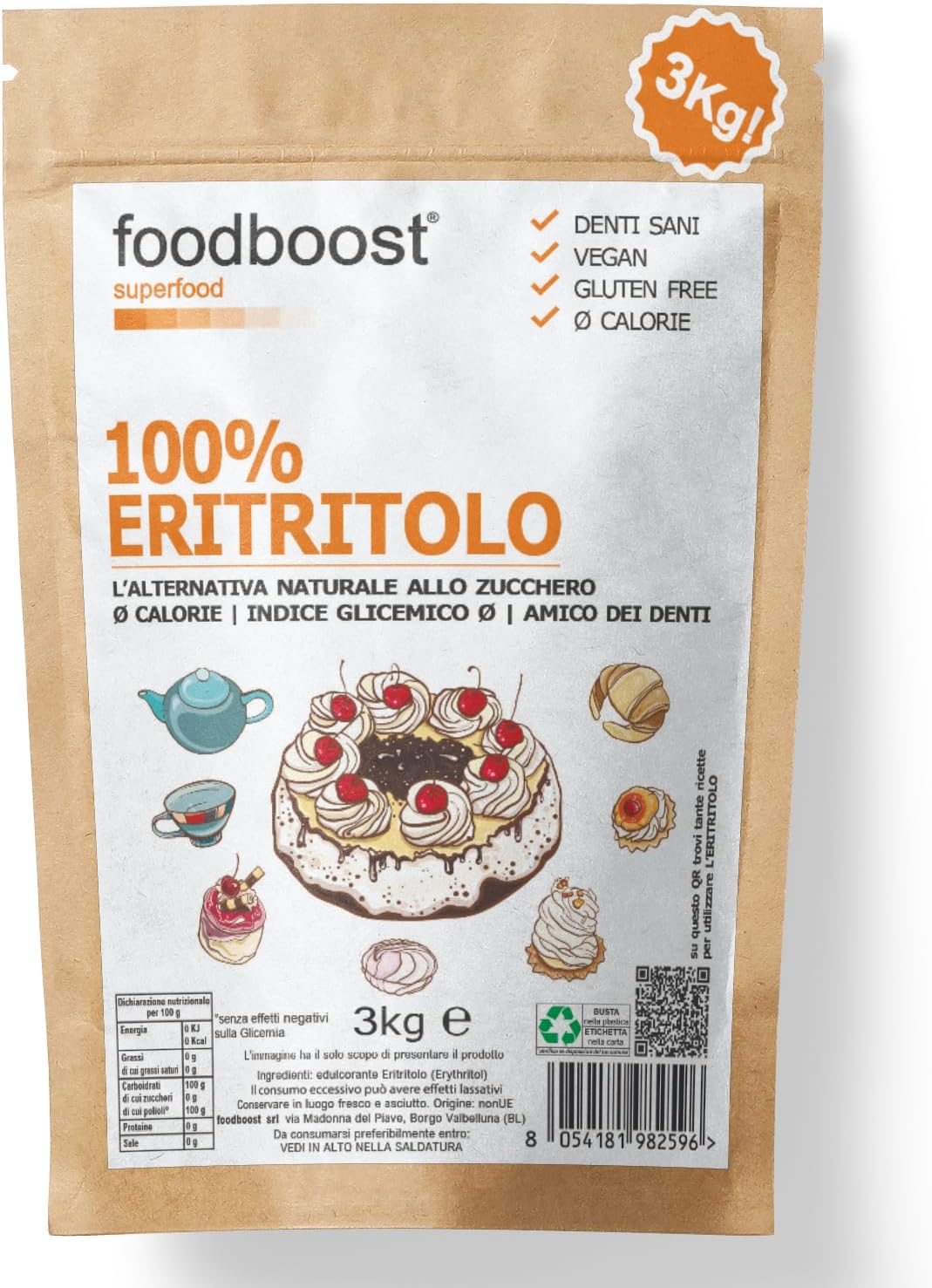 Le Migliori Offerte Eritritolo 5kg Foodboost Sostituto Online - Foto 7