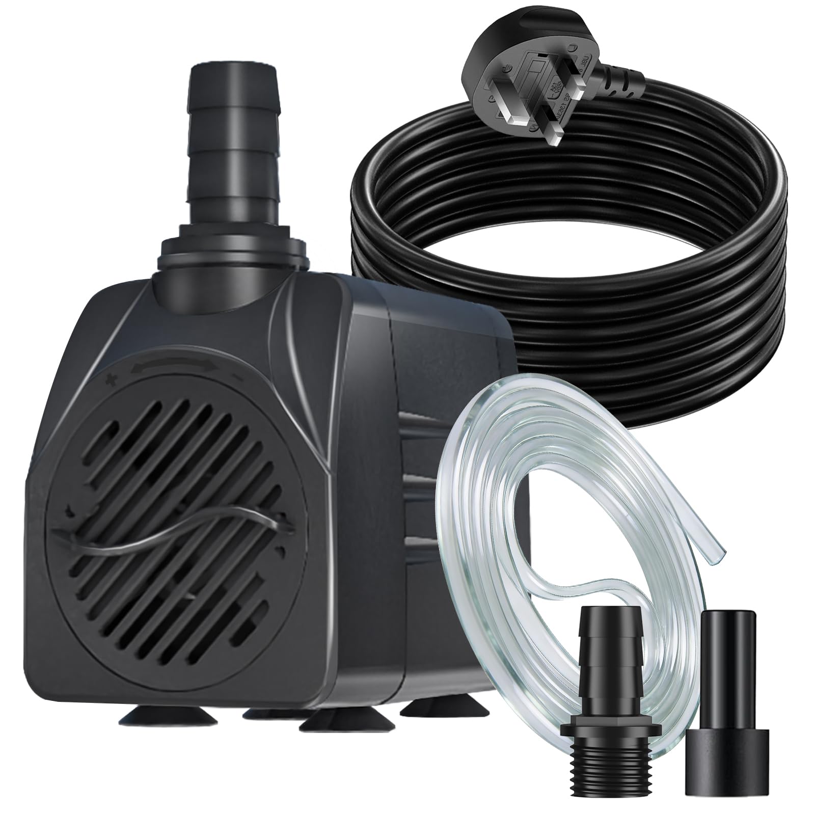 Knifel Submersible Water Pump with 3M Power Cord, 600L/H 10W