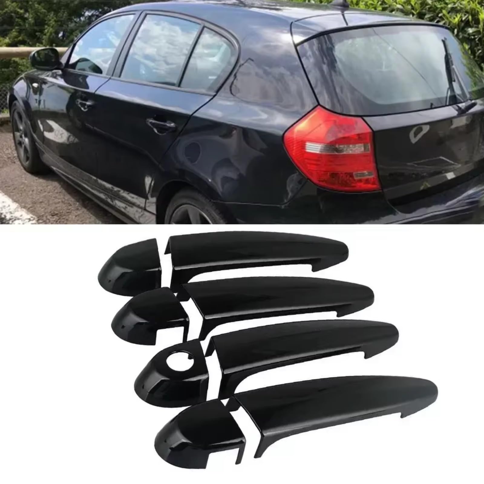 Klamka do drzwi samochodowych do BMW X1 X2 X3 4 sztuki/zestaw Samochodowa osłona klamki zewnętrzne drzwi dekoracyjne naklejki ochronne wymiana stylizacji