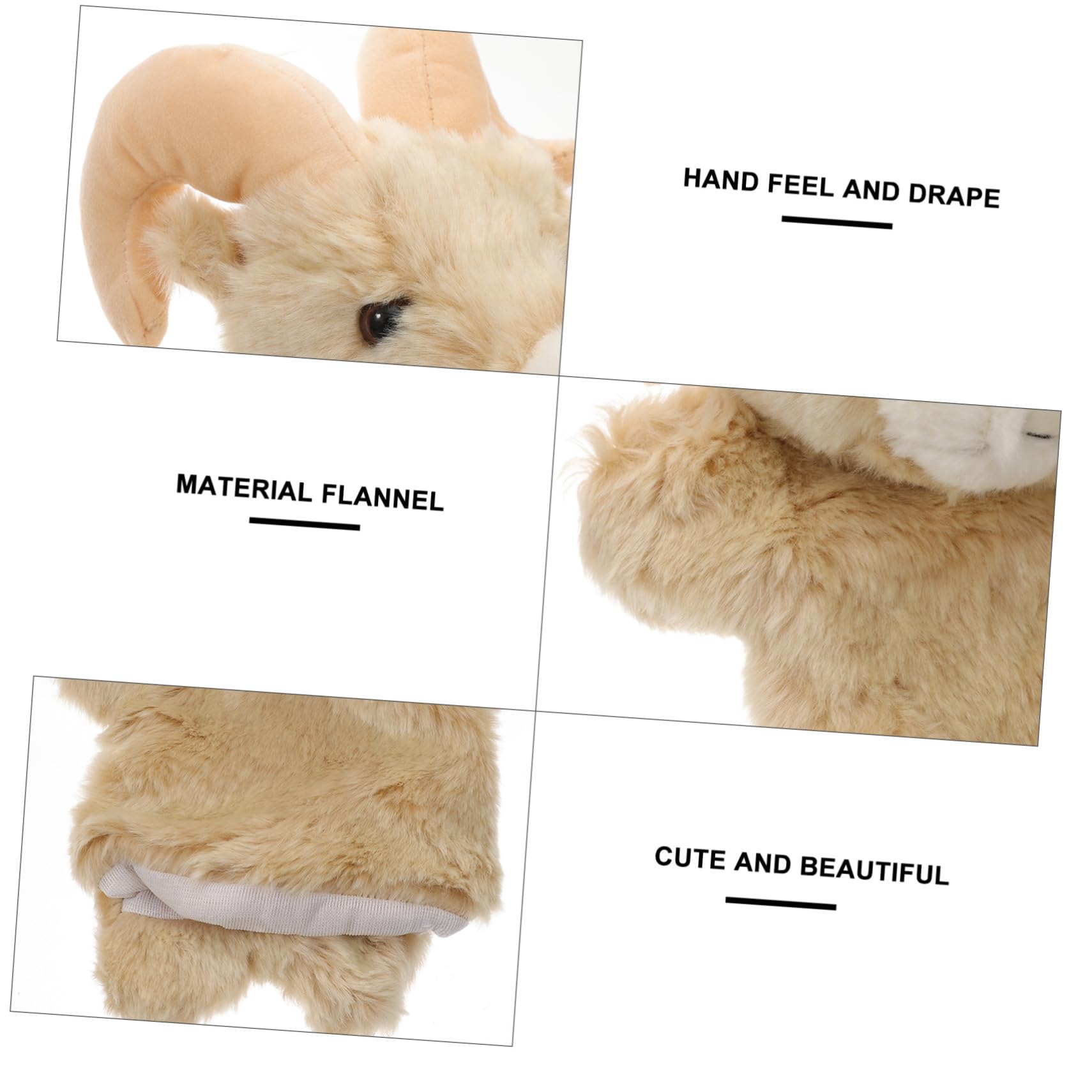 Toyvian Puppet Capra 2 Pz Burattino Di Capra Burattino a Mano Per Bambini Giocattolo Marionetta Interattiva Marionette Da Dito Animali Peluches Bambino Che Fa i Primi Passi Bambola Mobile Cotone Pp