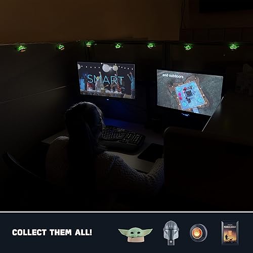 Miniatura 5 de STAR WARS Baby Yoda - Cadena de luces The Mandalorian, The Child, Grogu, 5000K blanco frío, 10 luces LED, interior/exterior, edición de