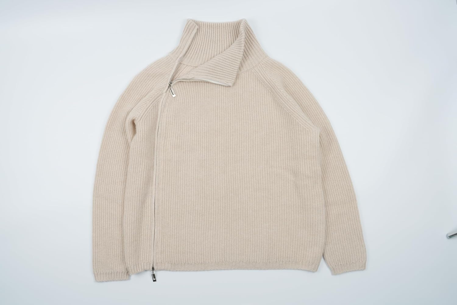 Swgsdh&Hyls Women's Convertible High Neck Sweater with Side Zip|Wool&Cashmere|Casual&Chic from Office to Weekend - Image 6