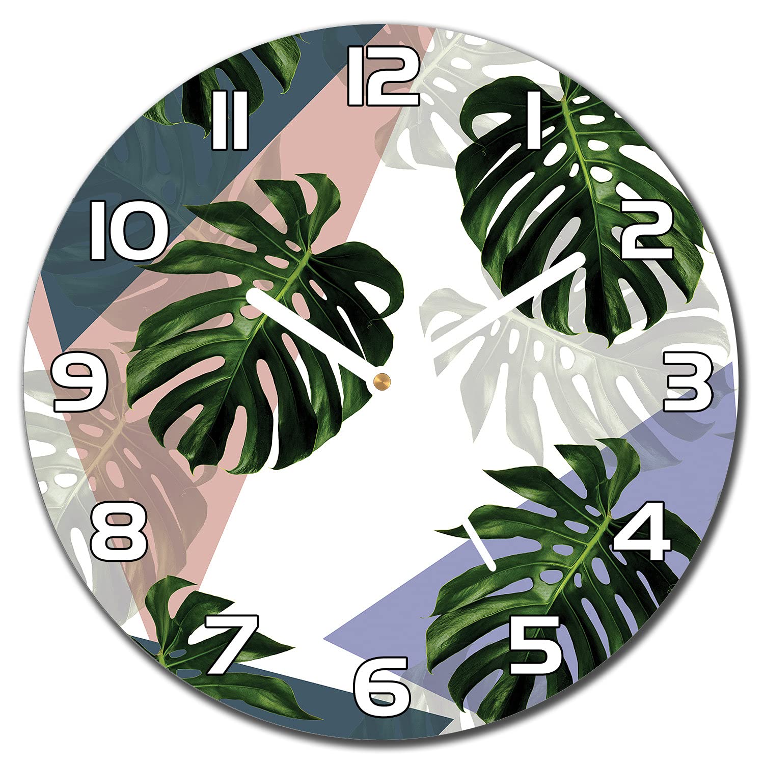 Horloge en verre sécurité pour une décoration murale durable de 30cm