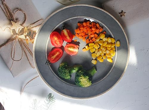 Miniatura 7 de Juego de 4 platos de ensalada de melamina para interiores y exteriores y uso diario, irrompibles, ligeros, aptos para lavavajillas, sin BPA (8.77